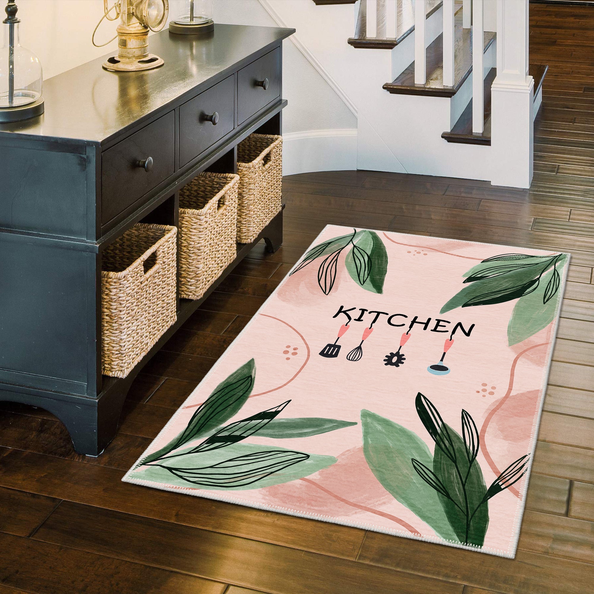 Violet Machine Washable Area Rug