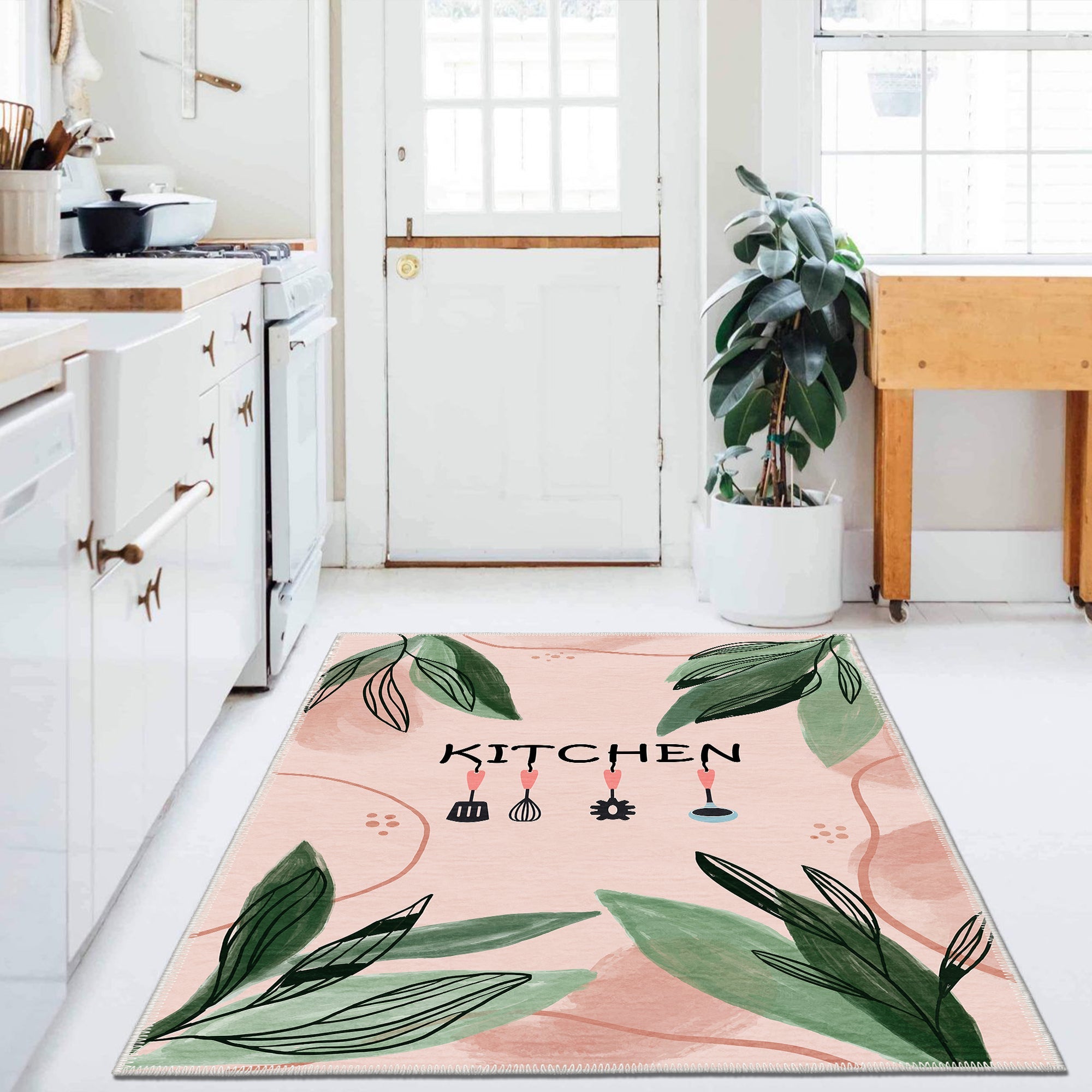 Violet Machine Washable Area Rug