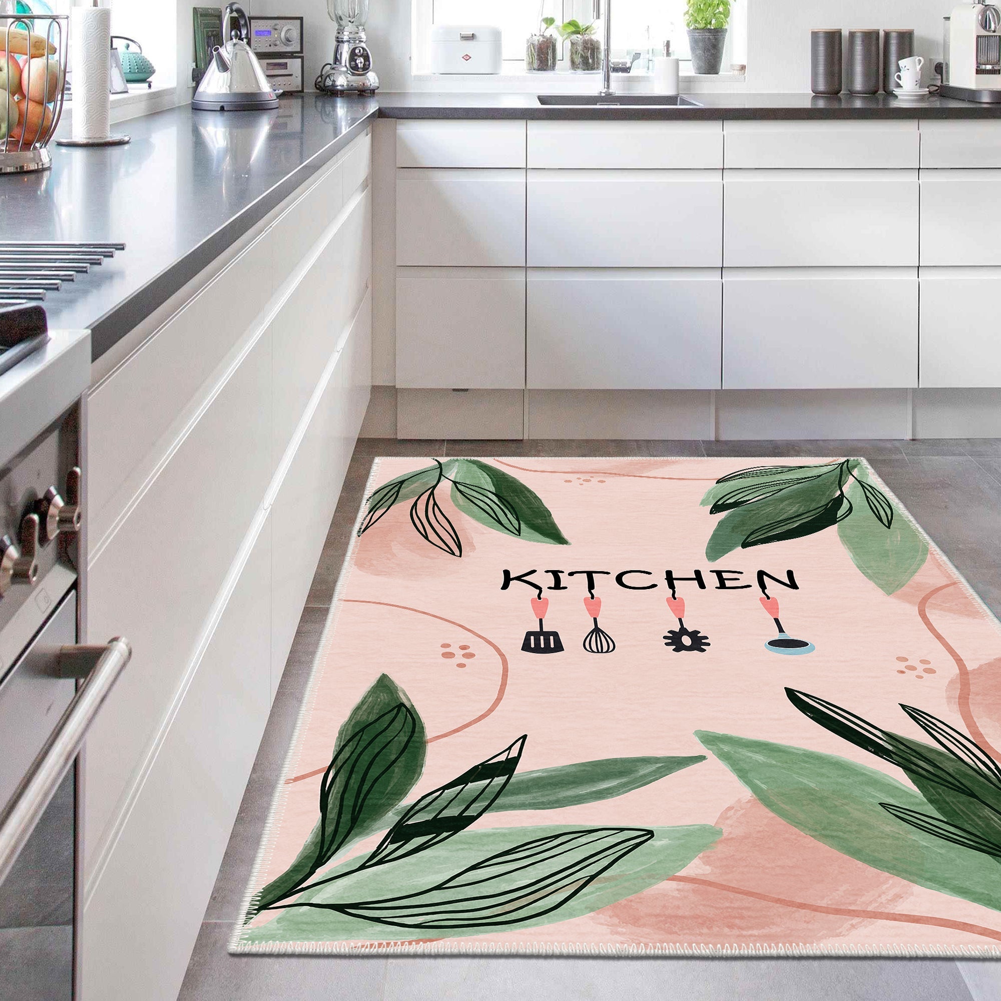 Violet Machine Washable Area Rug