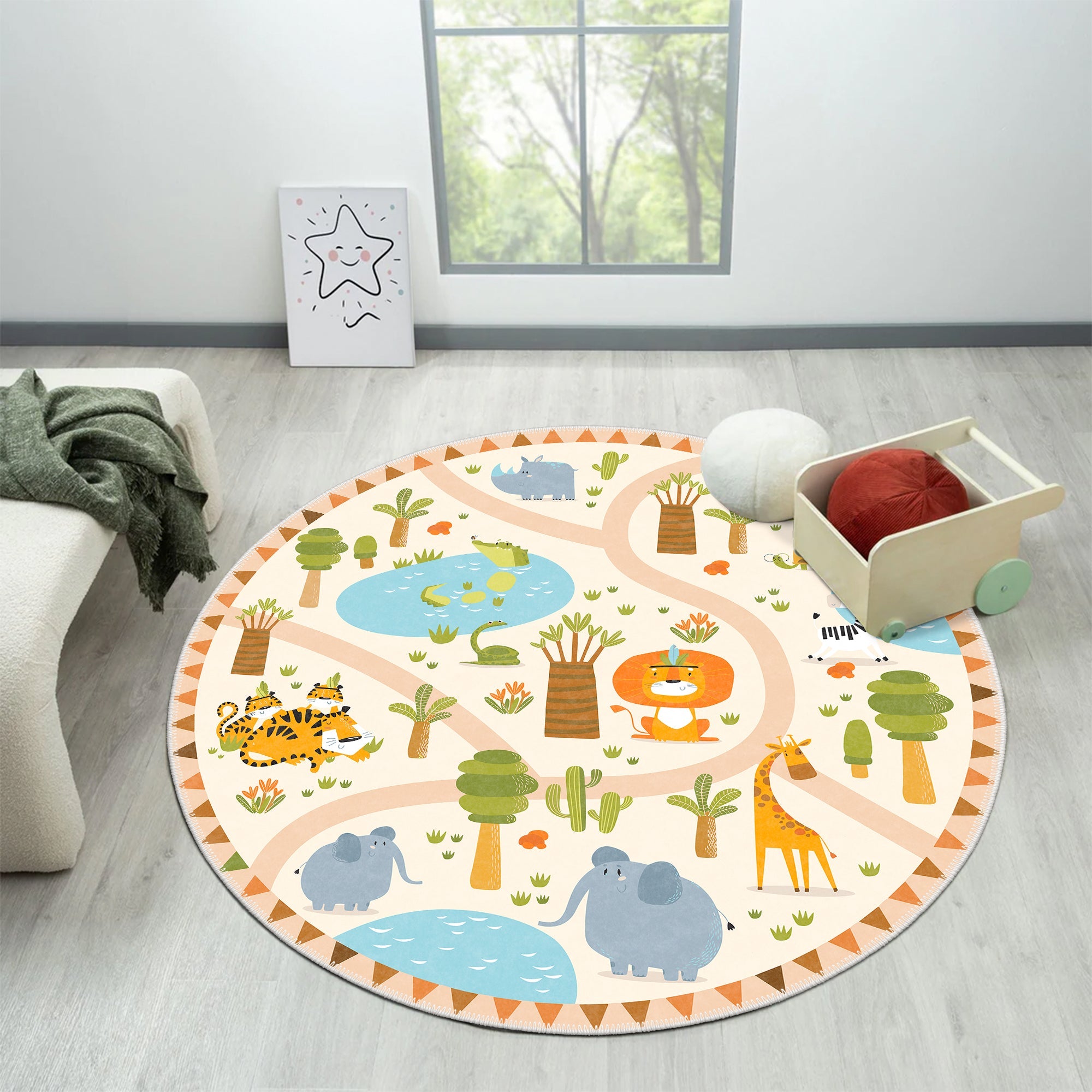 Kiwi Machine Washable Area Rug