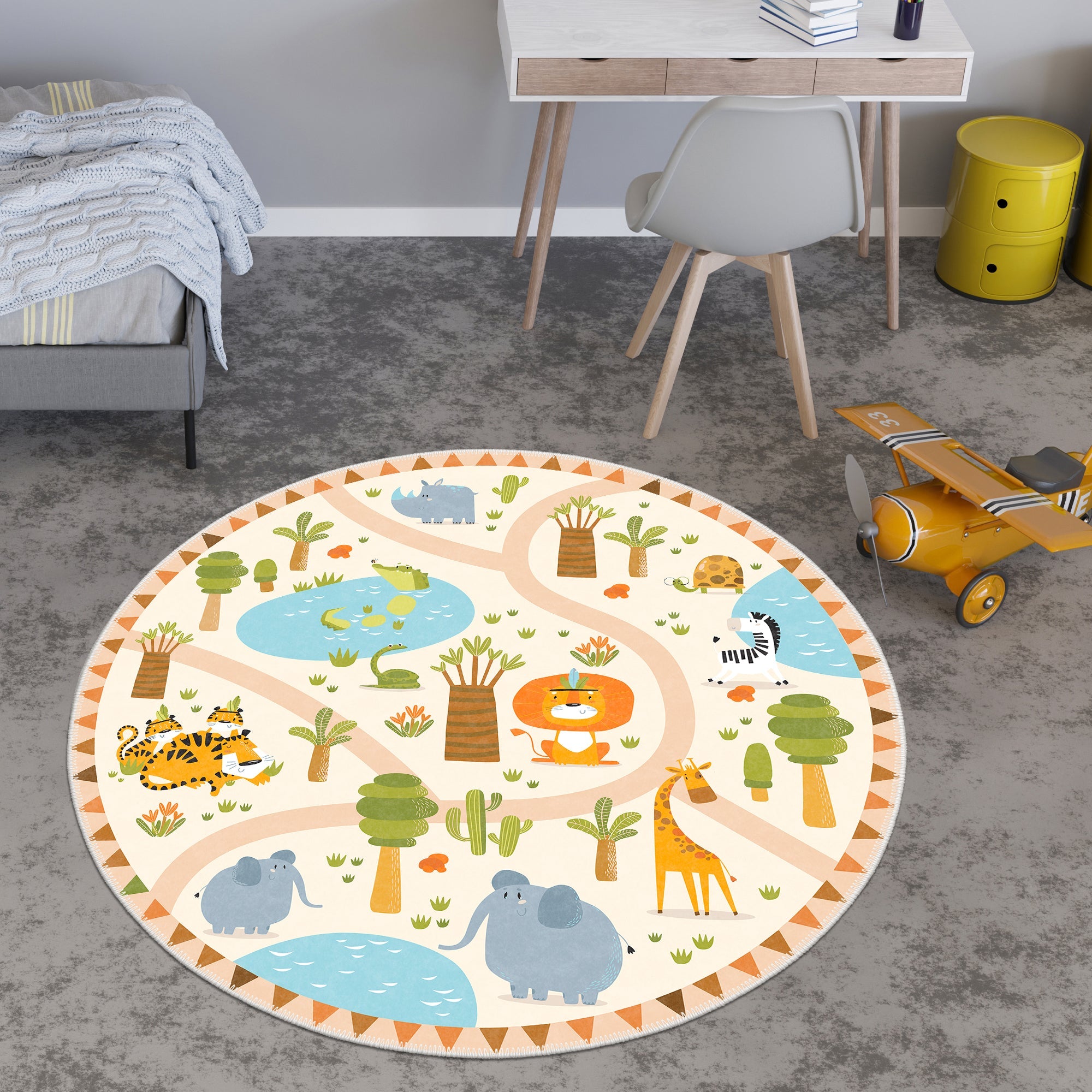Kiwi Machine Washable Area Rug