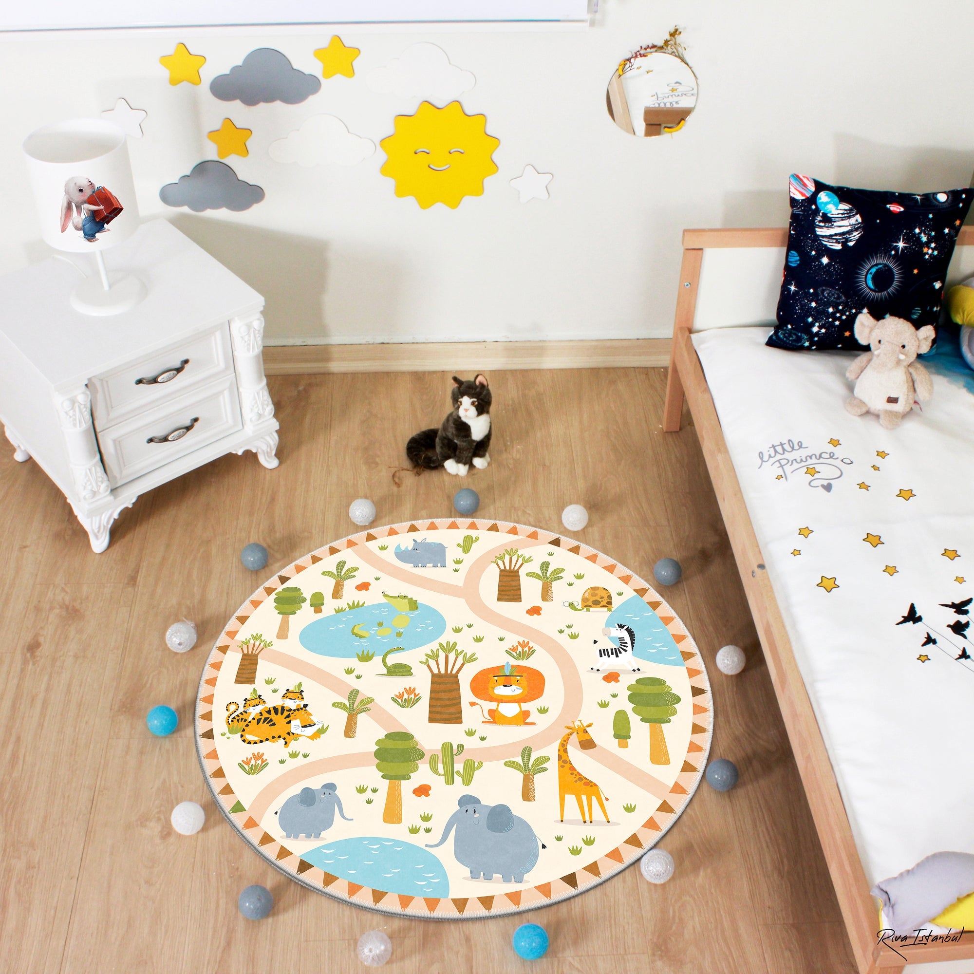 Kiwi Machine Washable Area Rug