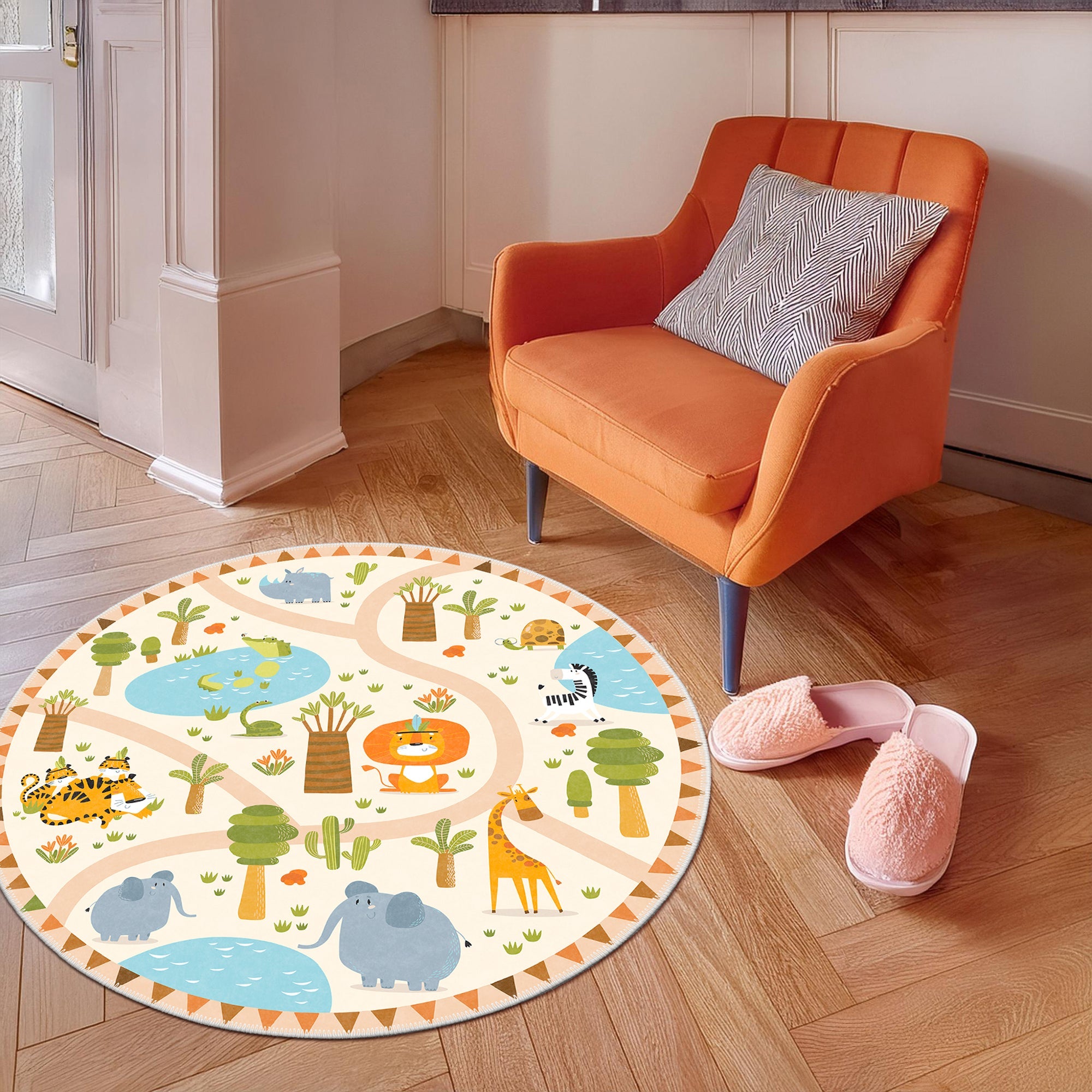 Kiwi Machine Washable Area Rug