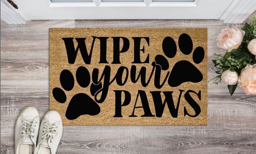 Wipe Your Paws Welcome Mat
