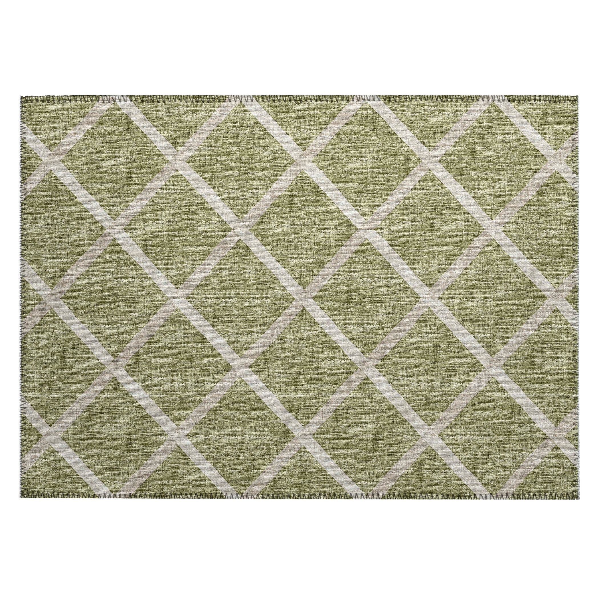 Luxury Machine Washable Indoor/Outdoor Transitional YO1 Aloe Green Rug 1'8" x 2'6" #shape_Rectangle