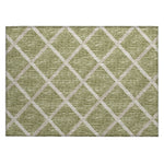 Luxury Machine Washable Indoor/Outdoor Transitional YO1 Aloe Green Rug 1'8" x 2'6" #shape_Rectangle
