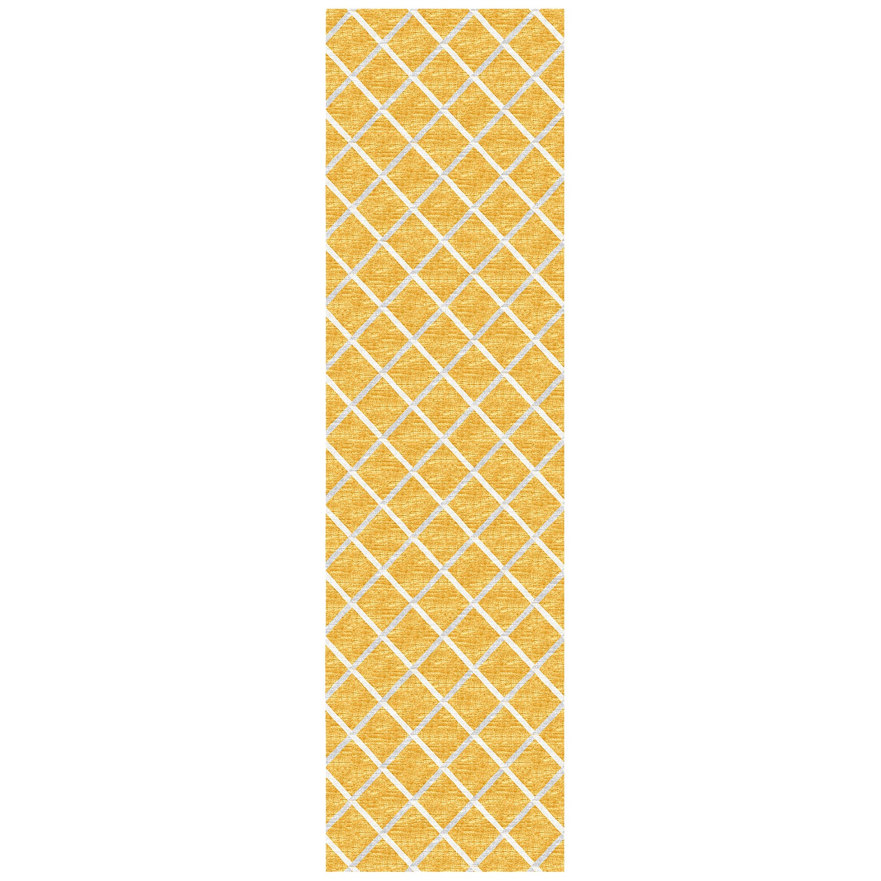 Luxury Machine Washable Indoor/Outdoor Transitional YO1 Gold Rug 2'3" x 10' #shape_Runner