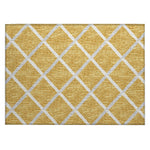 Luxury Machine Washable Indoor/Outdoor Transitional YO1 Gold Rug 1'8" x 2'6" #shape_Rectangle