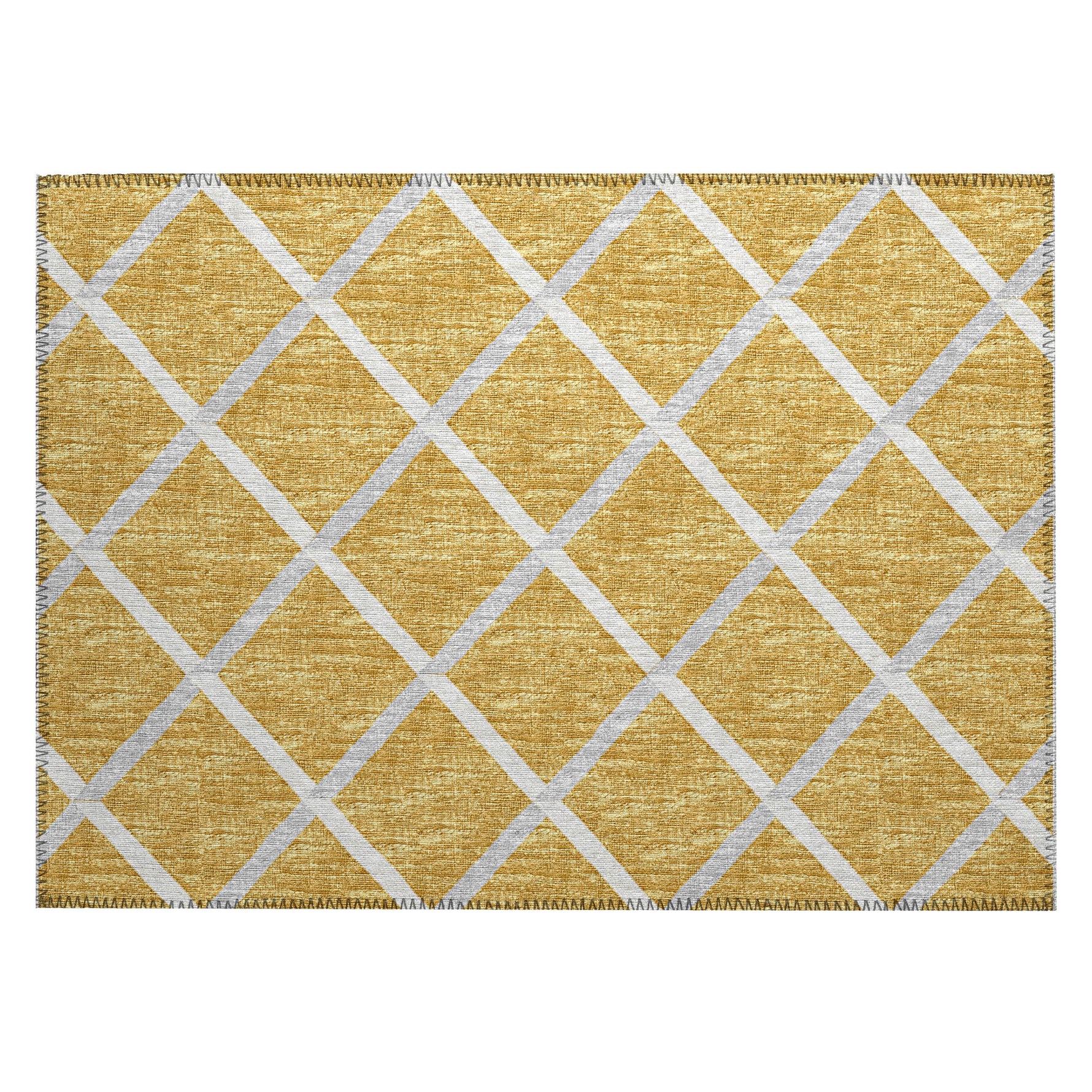Luxury Machine Washable Indoor/Outdoor Transitional YO1 Gold Rug 1'8" x 2'6" #shape_Rectangle