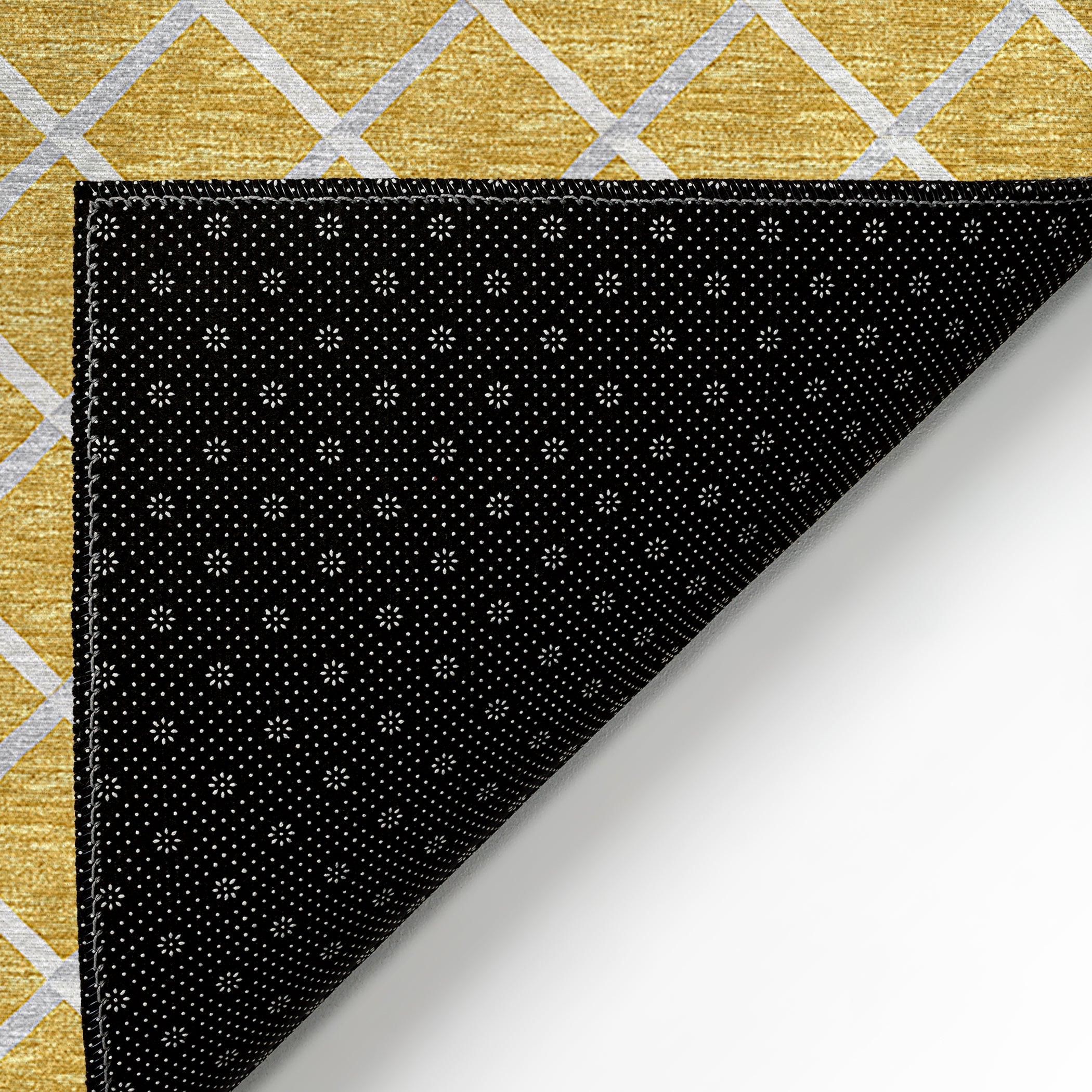 Luxury Machine Washable Indoor/Outdoor Transitional YO1 Gold Rug 1'8" x 2'6" #shape_Rectangle