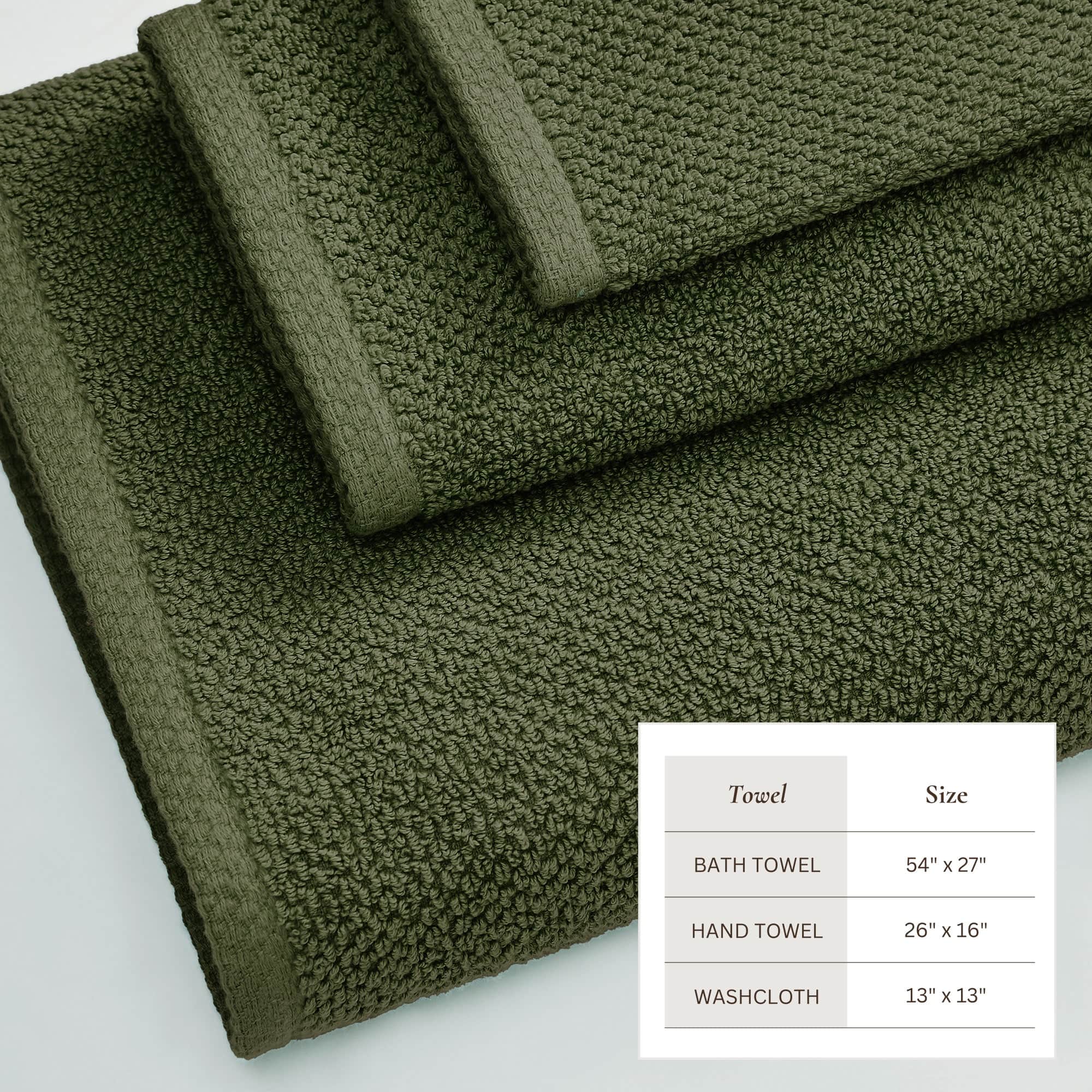 Cotton Textured Bath Towel Set - Acacia Collection