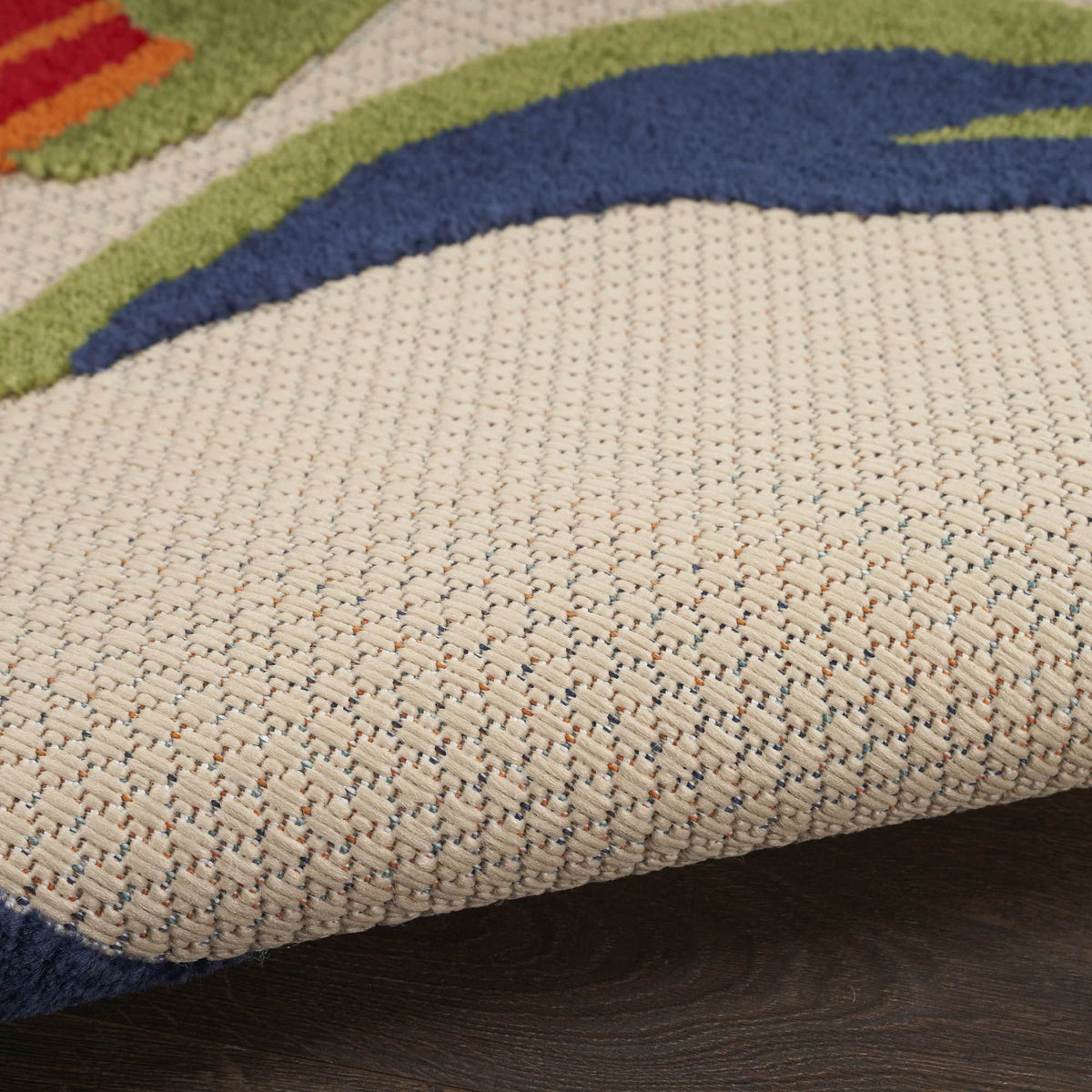Multicolor Contemporary Indoor Outdoor Floral Area Rug