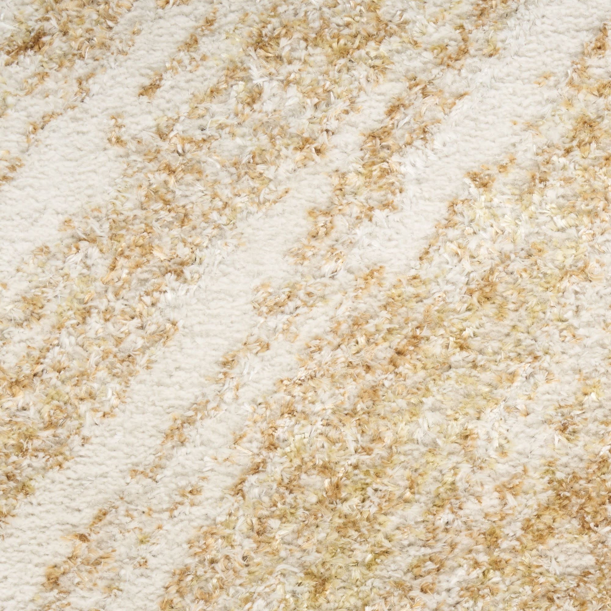 Ivory Gold Modern Indoor Abstract Ambiance Area Rug