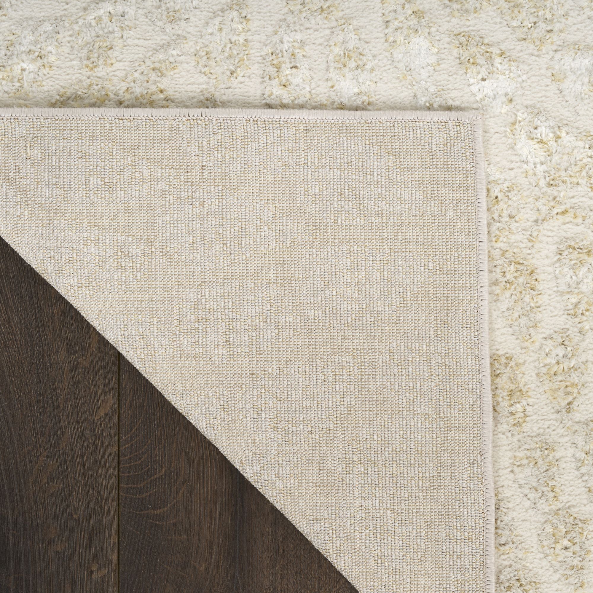 Ivory Gold Abstract Indoor Area Rug