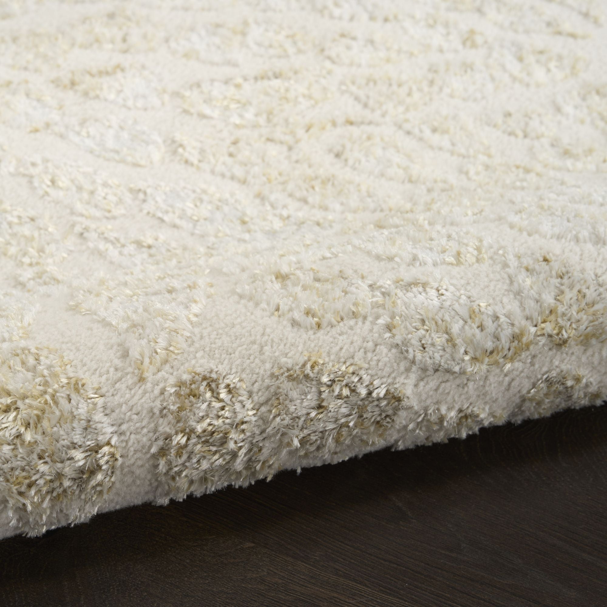 Ivory Gold Abstract Indoor Area Rug