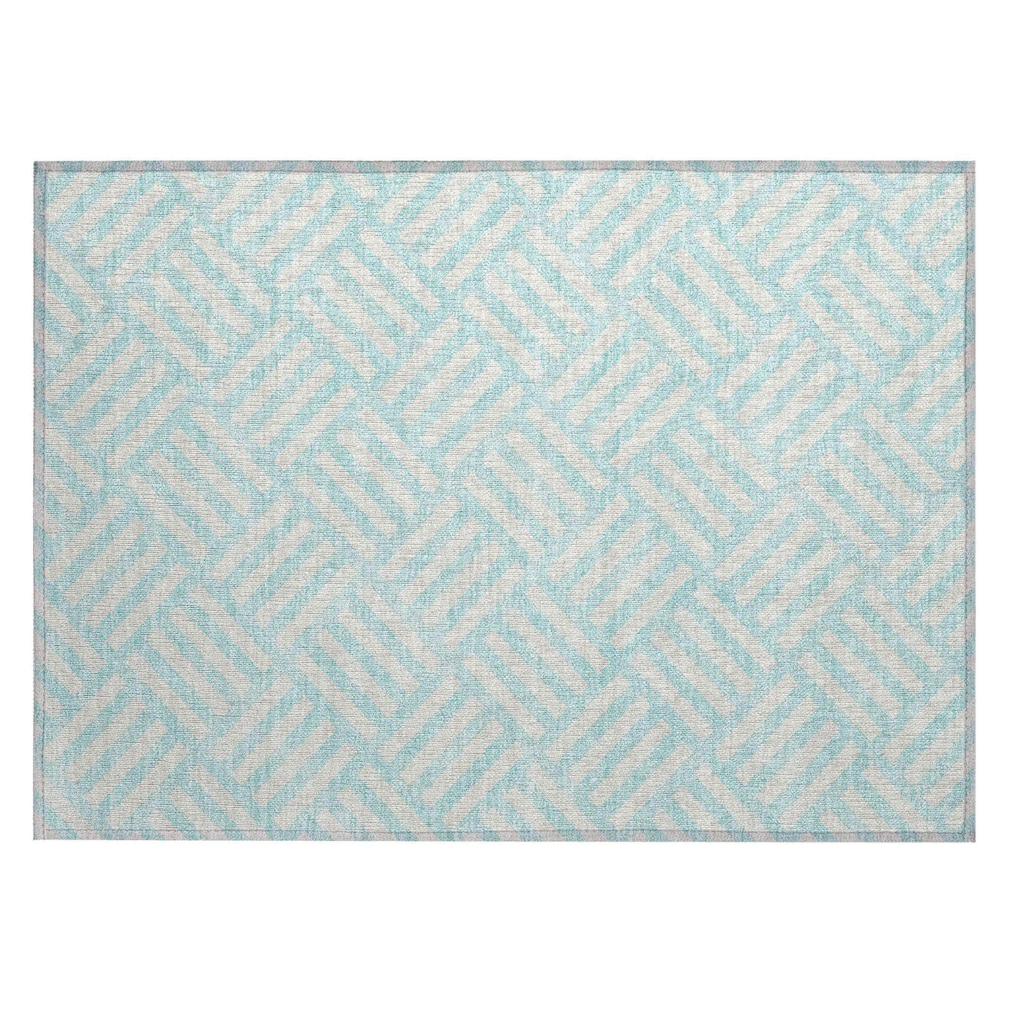 Machine Made ACN620 Aqua Teal Rugs #color_aqua teal