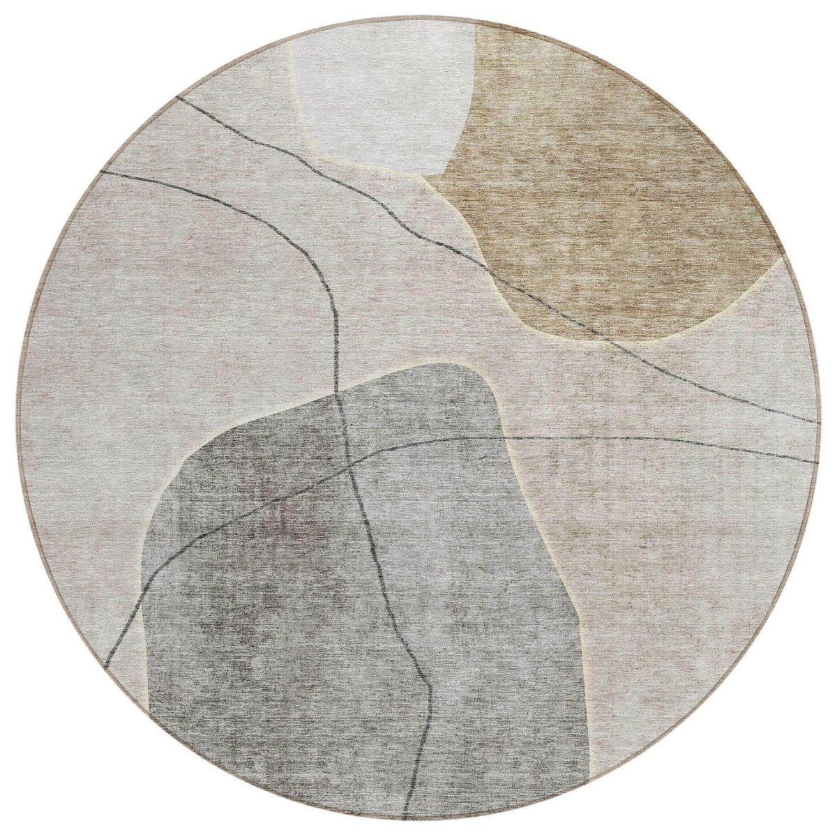 Dove Machine Washable Rug