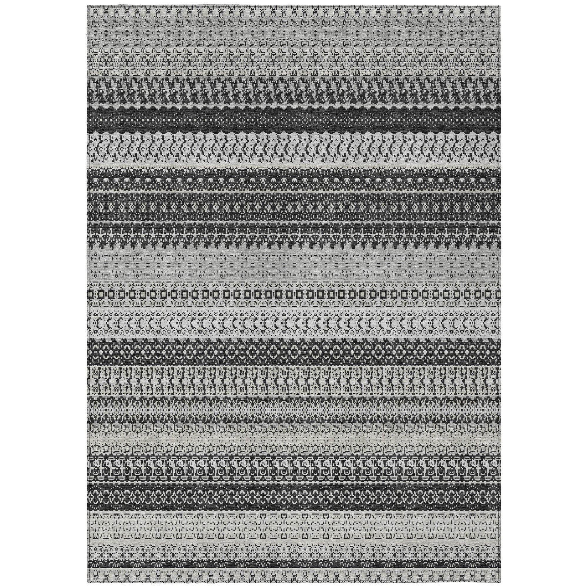 Machine Made ACN576 Black  Rugs #color_black 