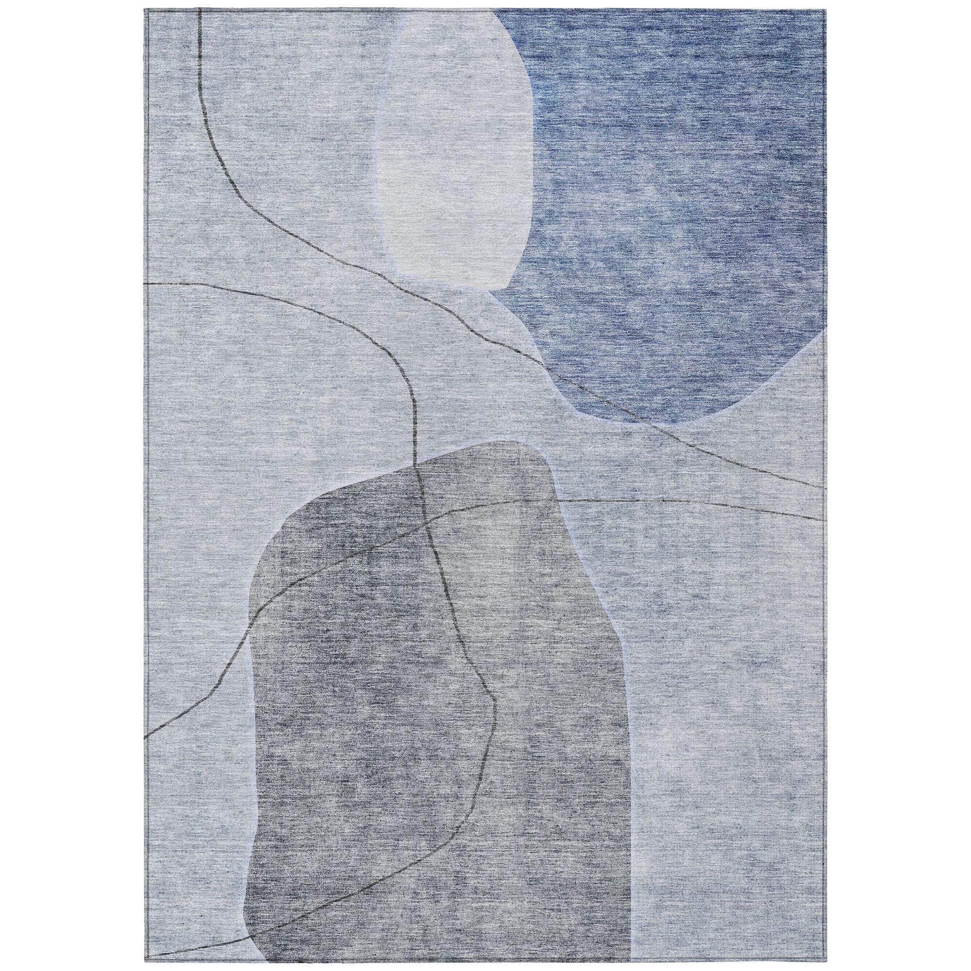 Machine Made ACN672 Blue  Rugs #color_blue 