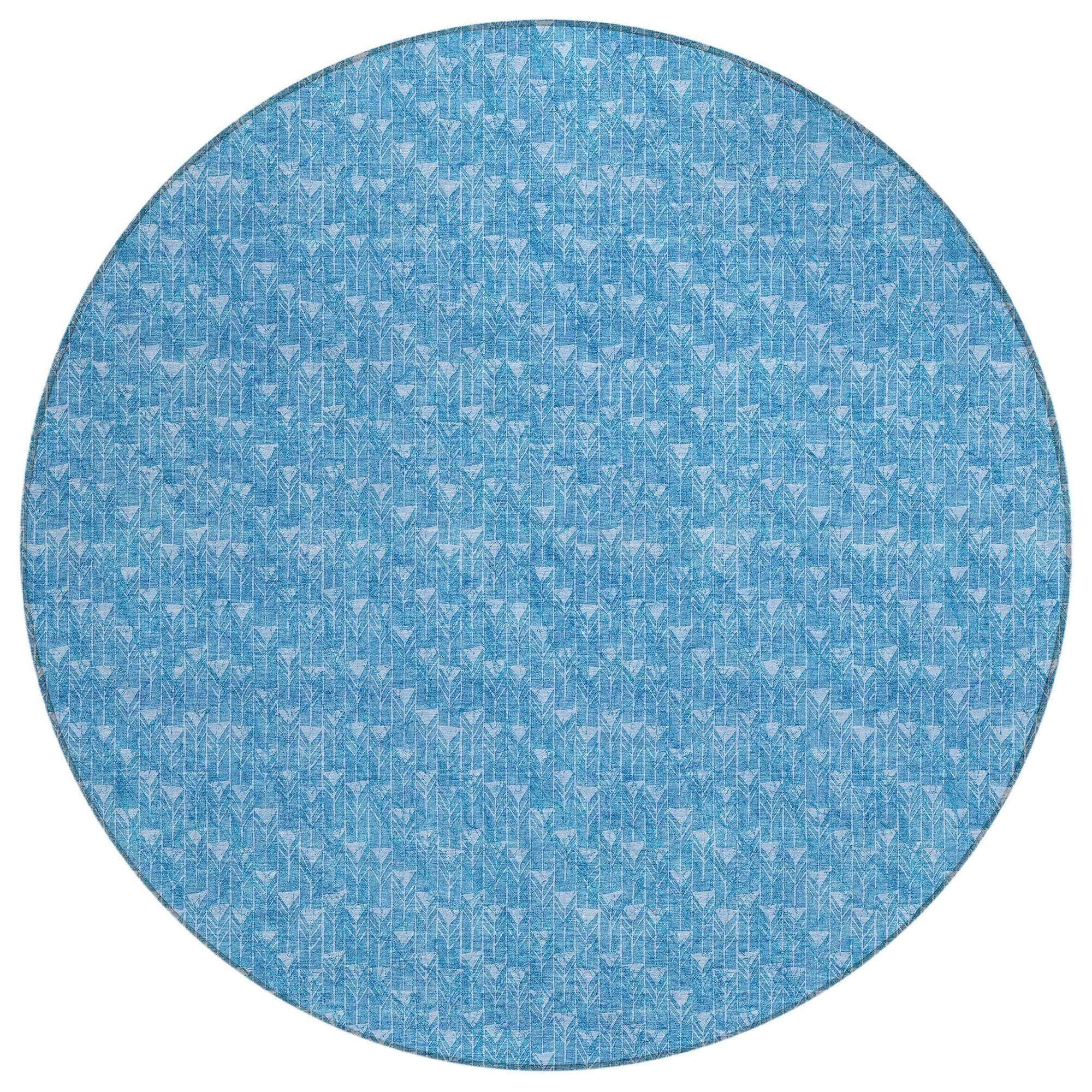 Machine Made ACN514 Blue  Rugs 