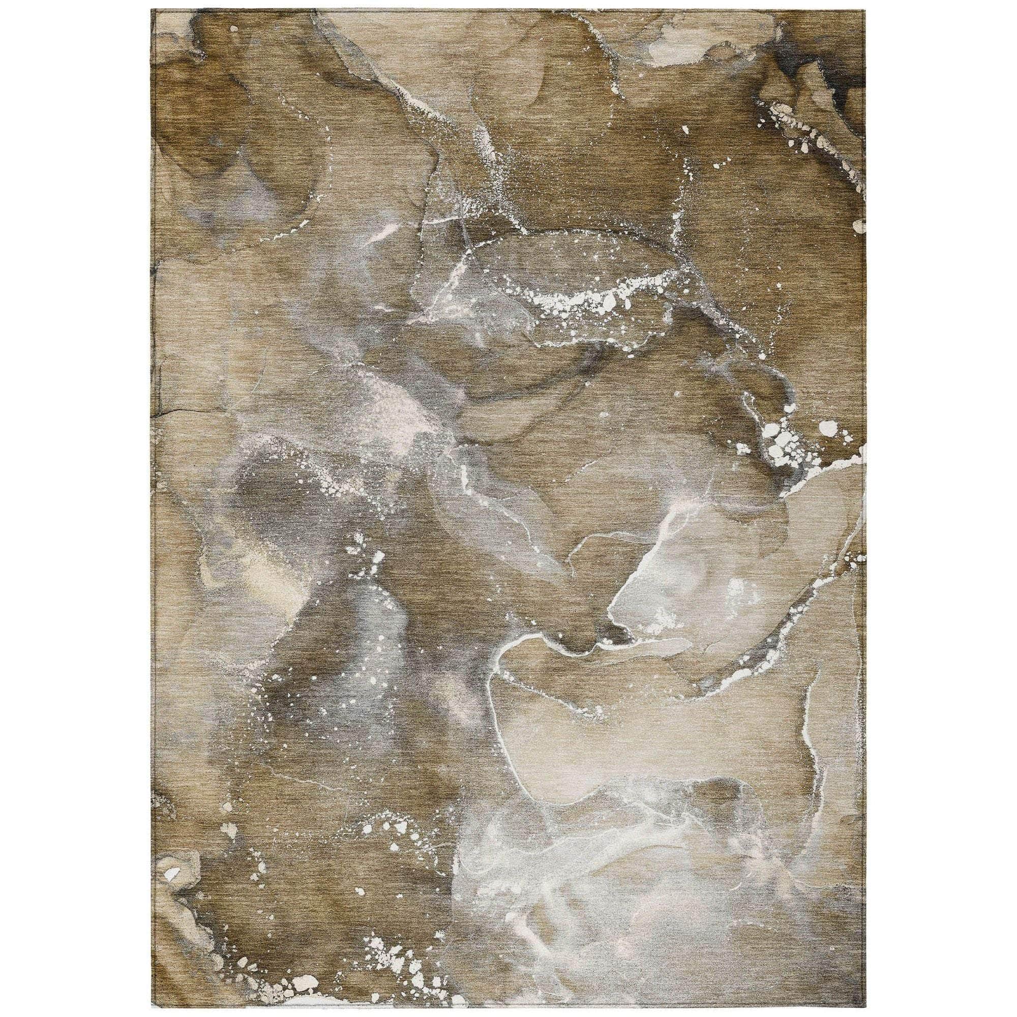Machine Made ACN518 Brown  Rugs #color_brown 