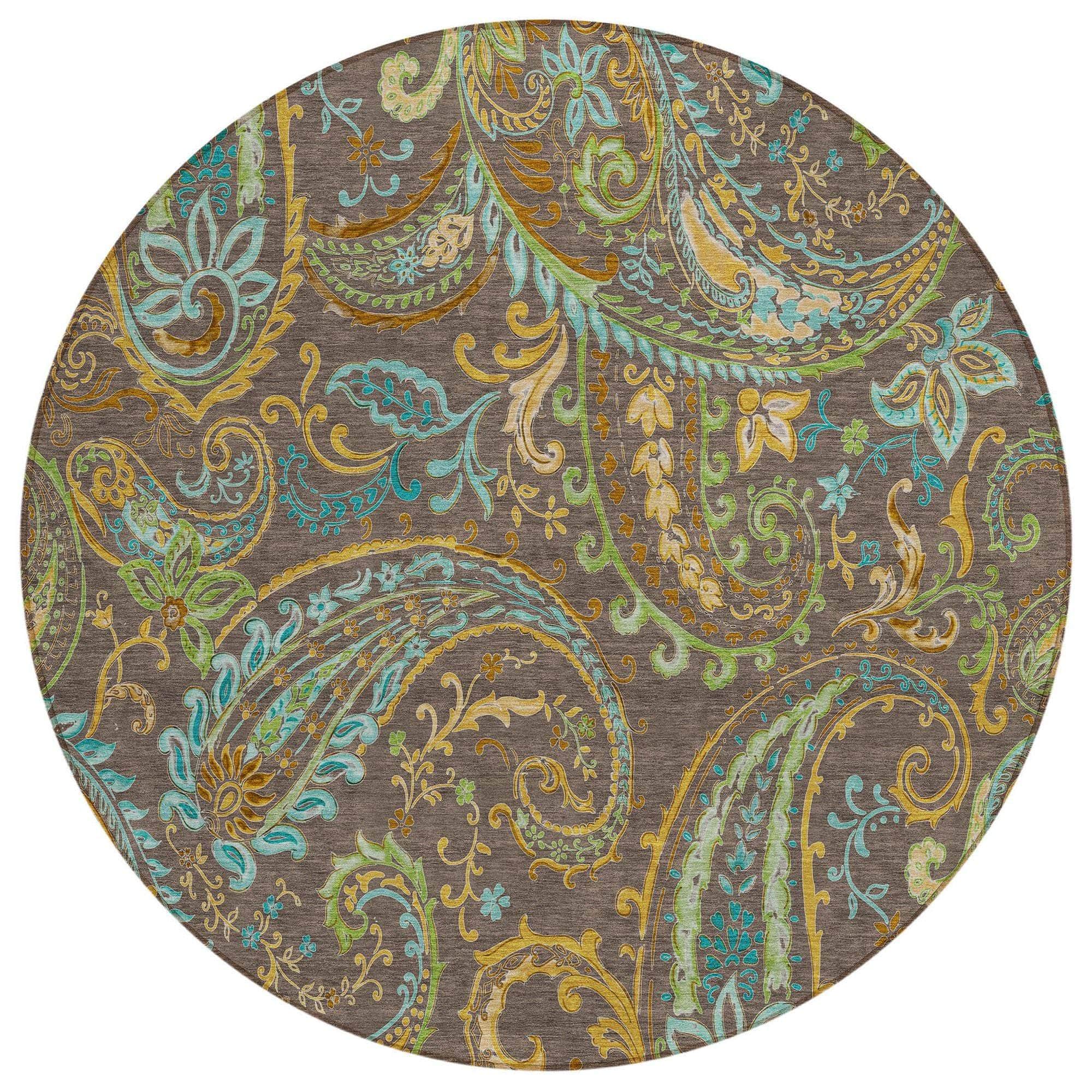 Machine Made ACN533 Chocolate Brown Rugs #color_chocolate brown