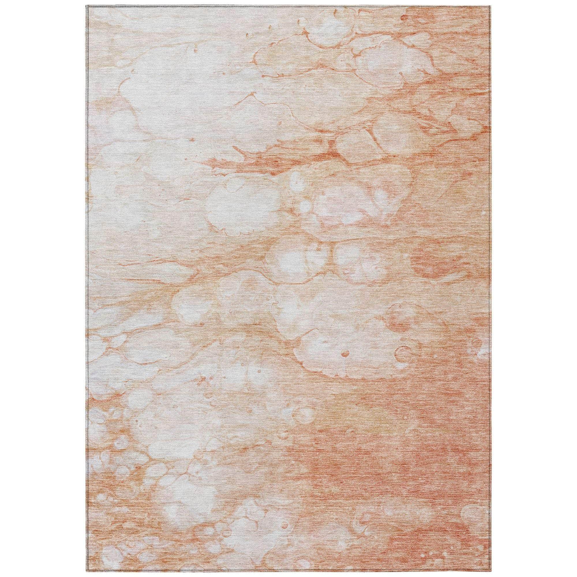 Machine Made ACN699 Coral Orange Rugs #color_coral orange