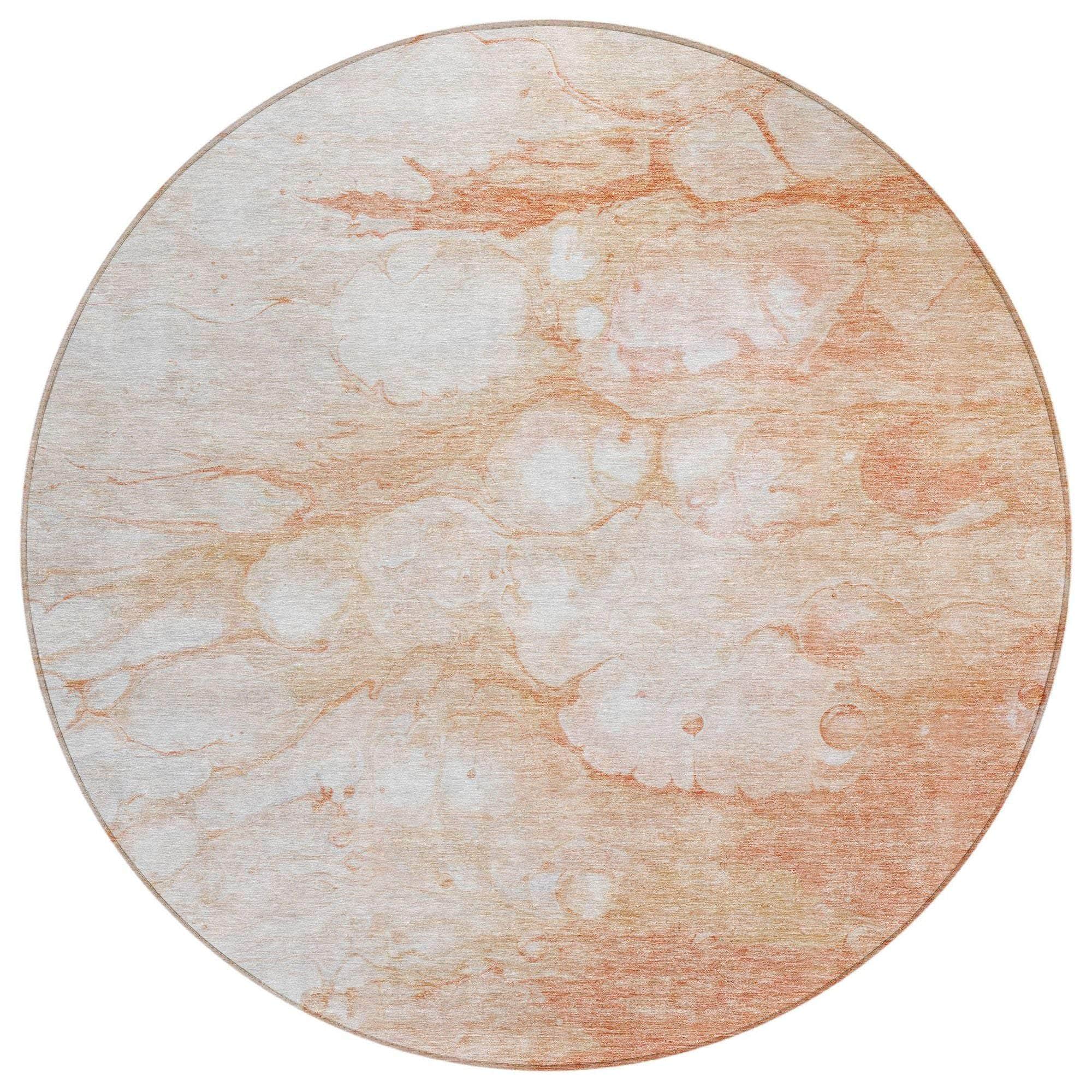 Machine Made ACN699 Coral Orange Rugs #color_coral orange