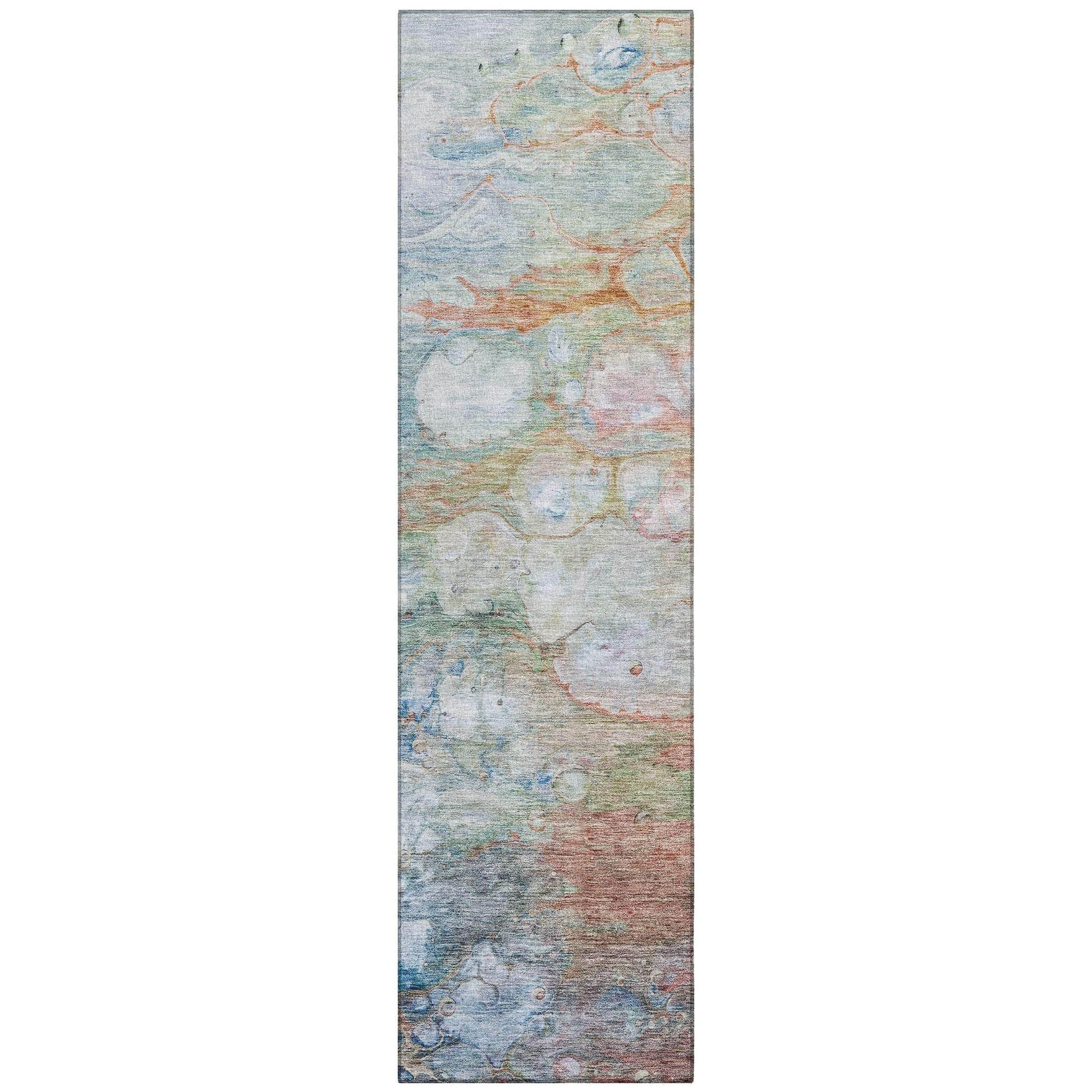 Machine Made ACN698 Coral Orange Rugs #color_coral orange