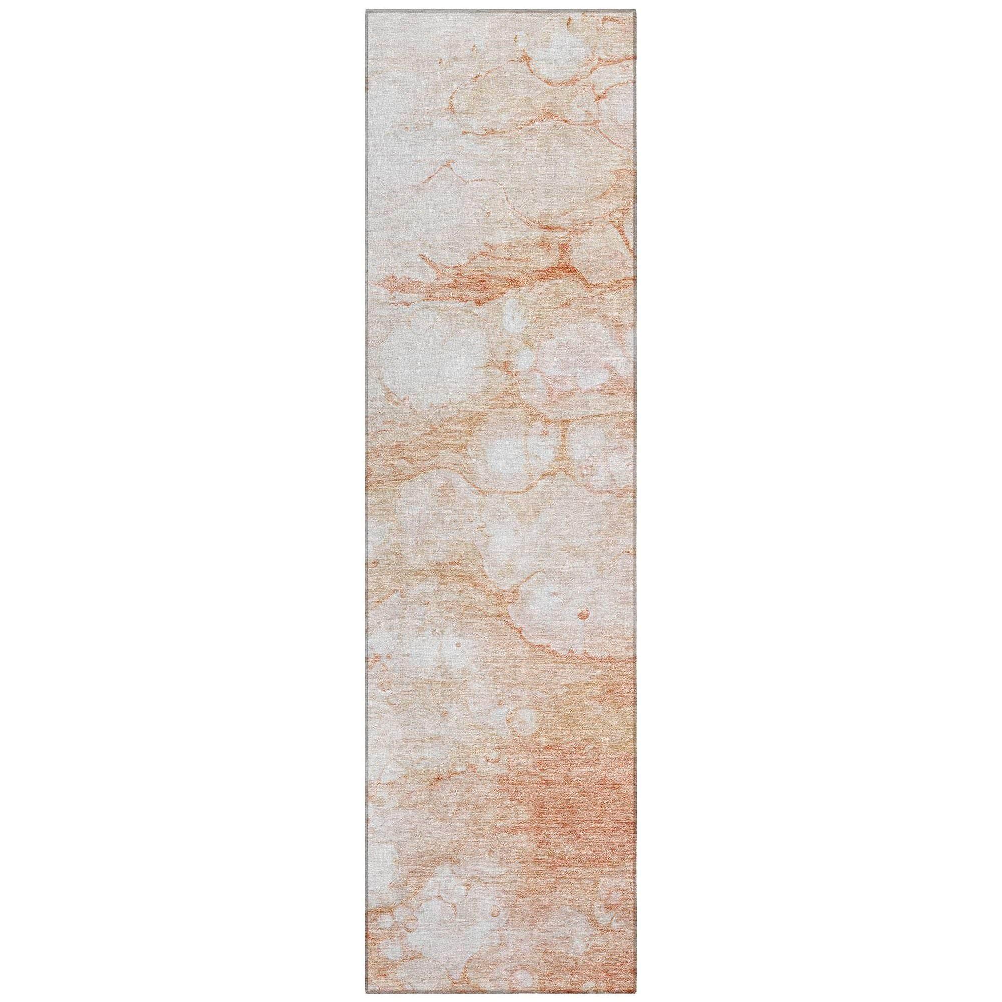 Machine Made ACN699 Coral Orange Rugs #color_coral orange