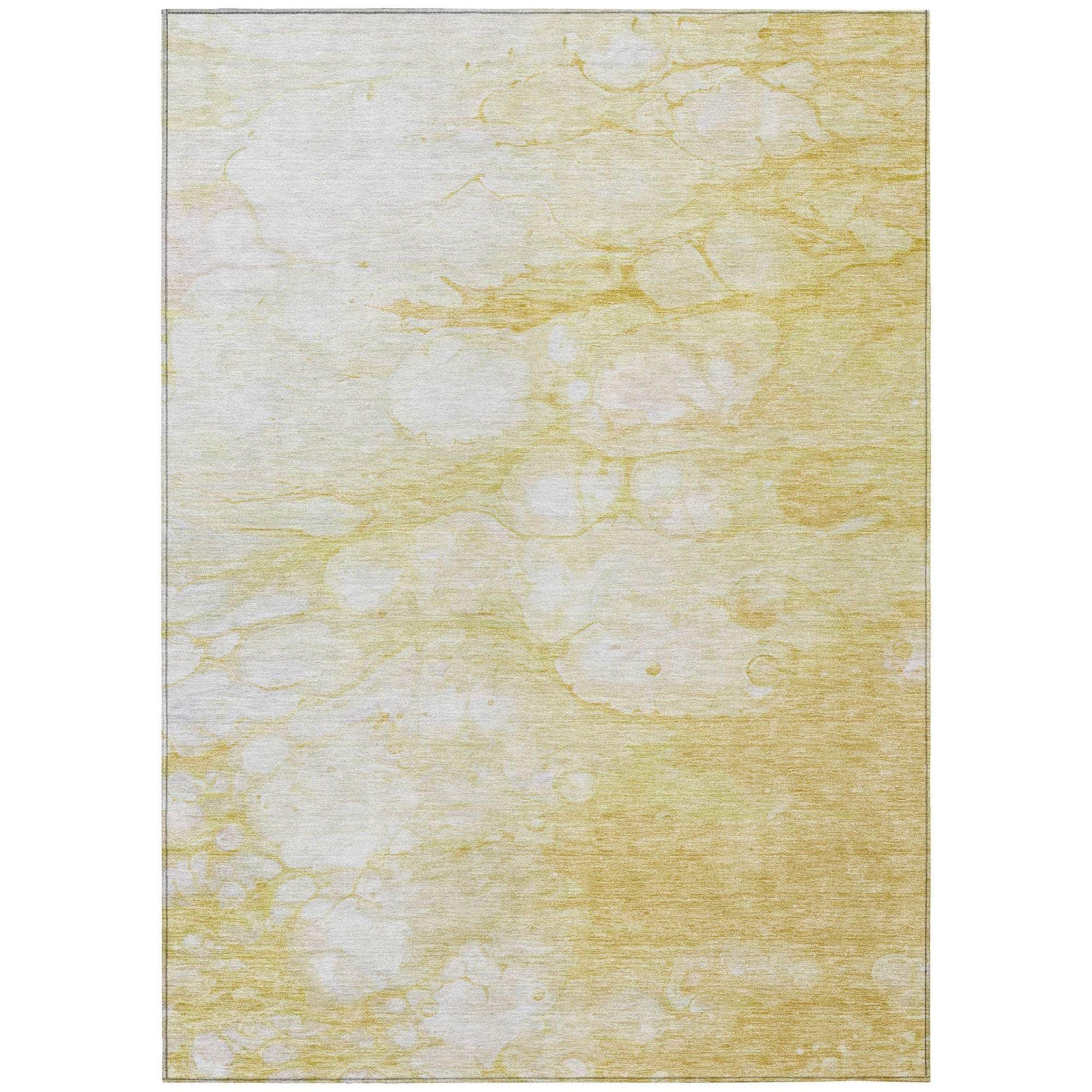 Machine Made ACN699 Gold  Rugs #color_gold 