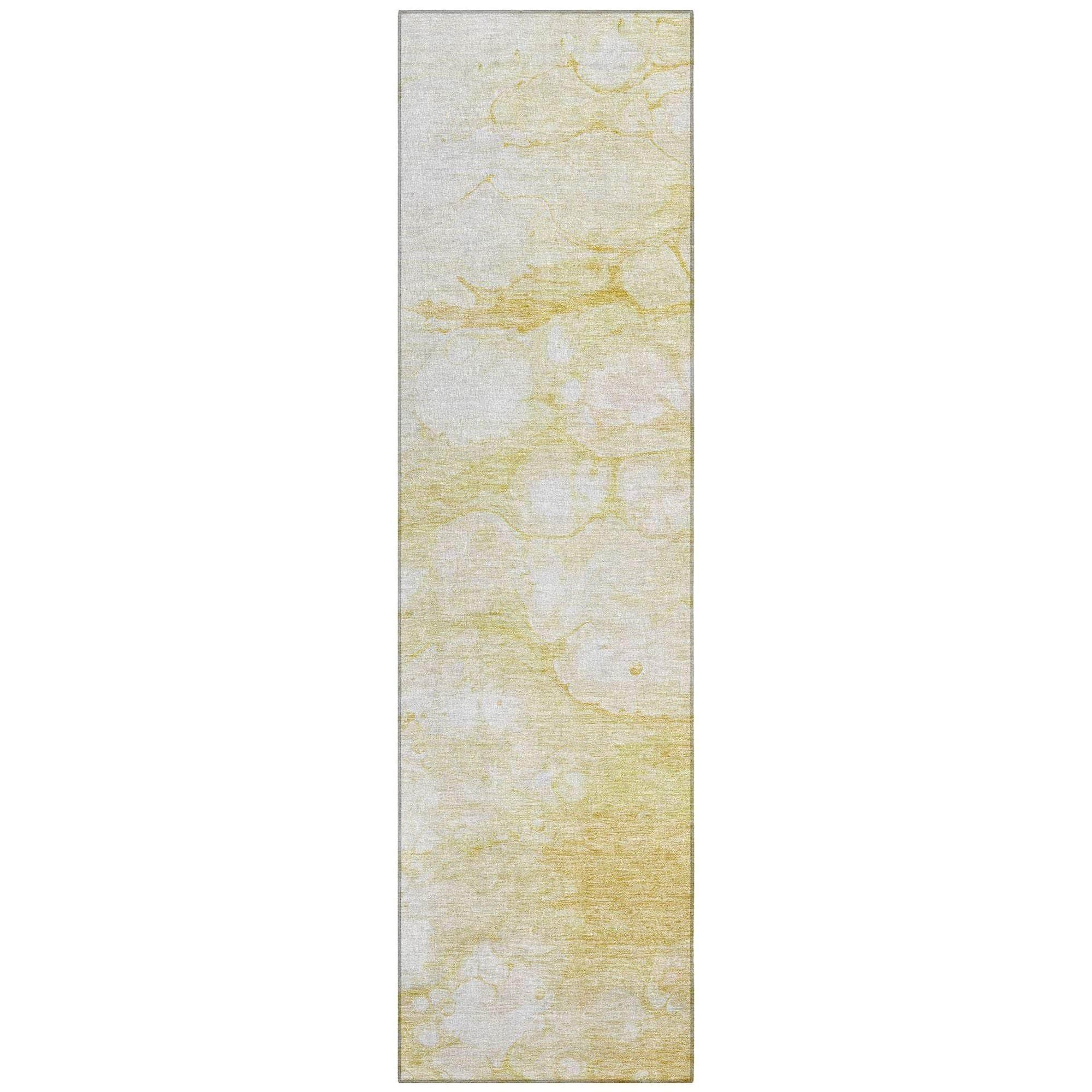 Machine Made ACN699 Gold  Rugs #color_gold 