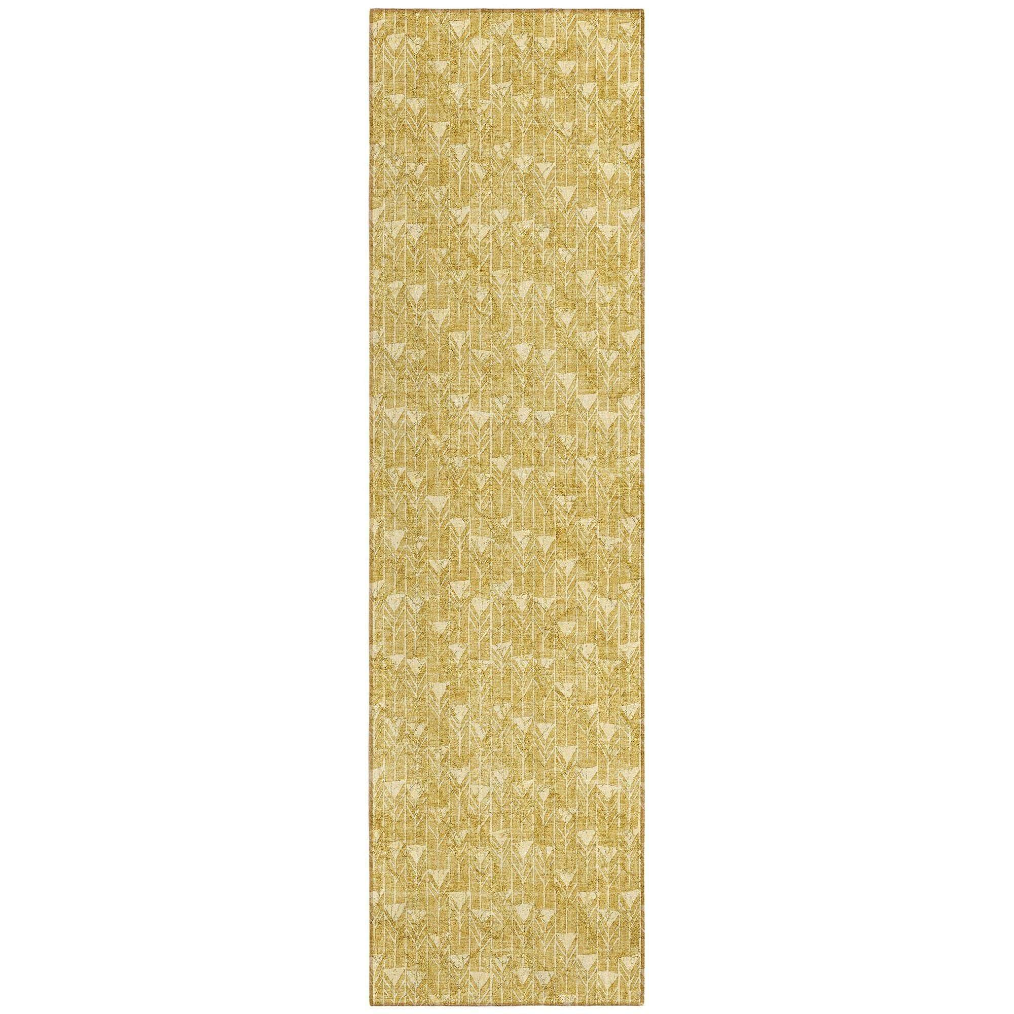 Machine Made ACN514 Gold  Rugs 
