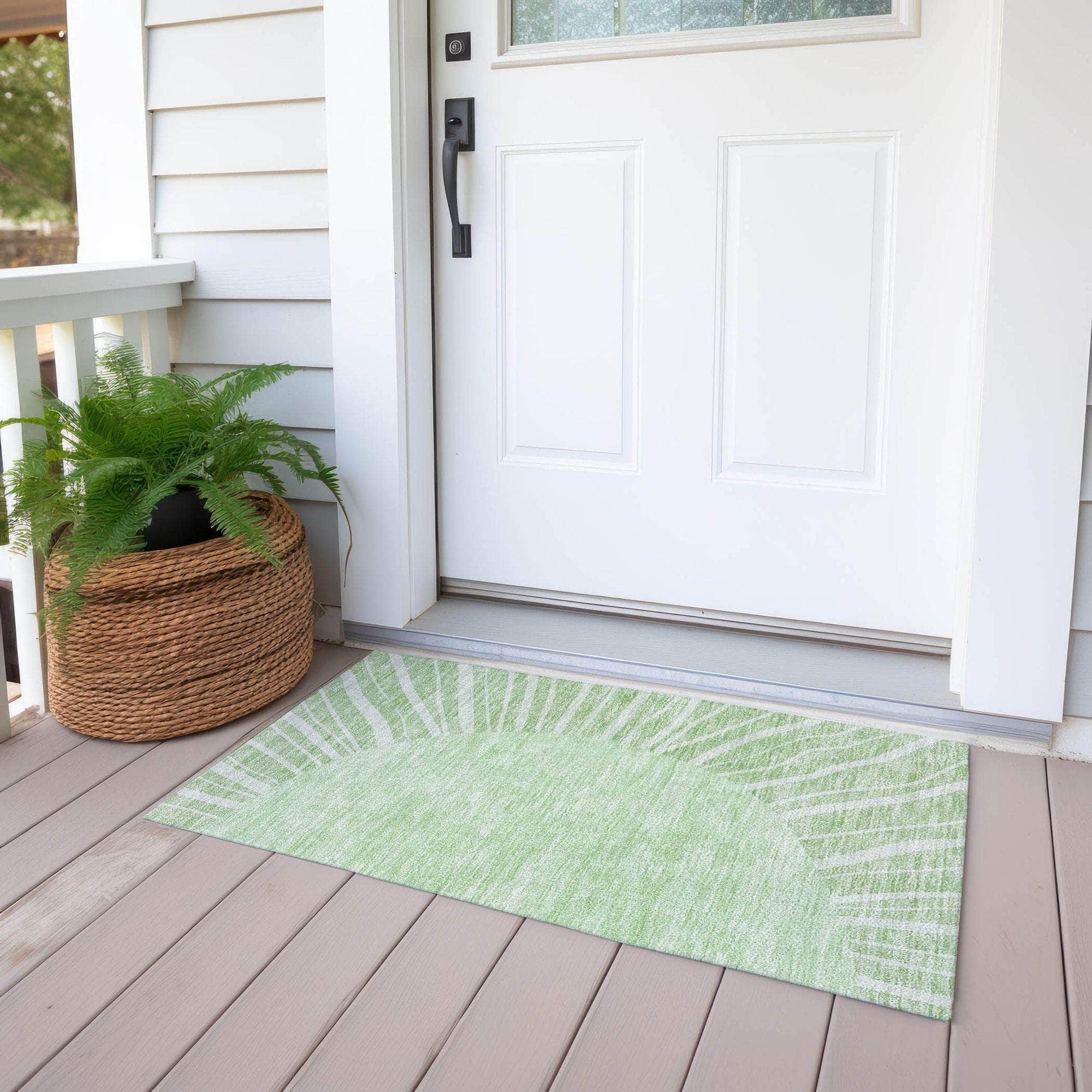Machine Made ACN668 Aloe Green Rugs #color_aloe green