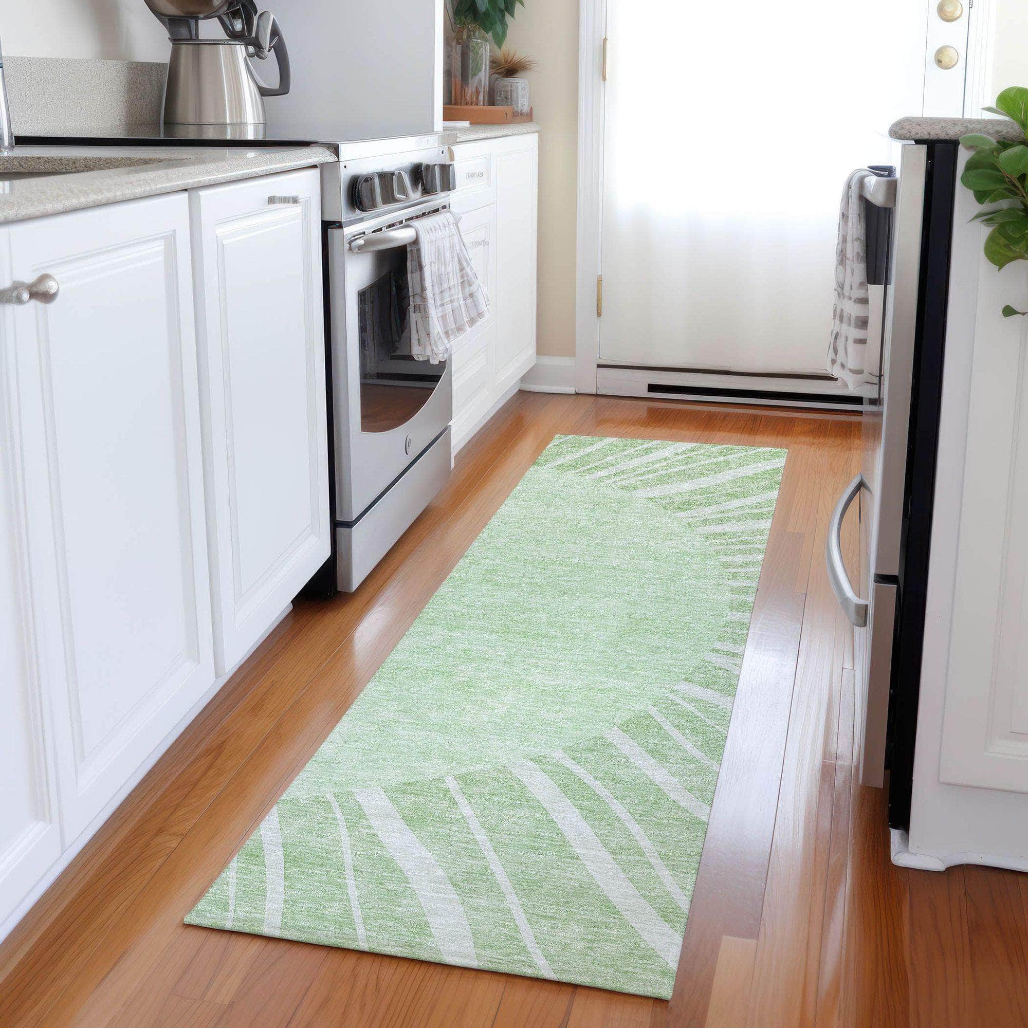 Machine Made ACN668 Aloe Green Rugs #color_aloe green