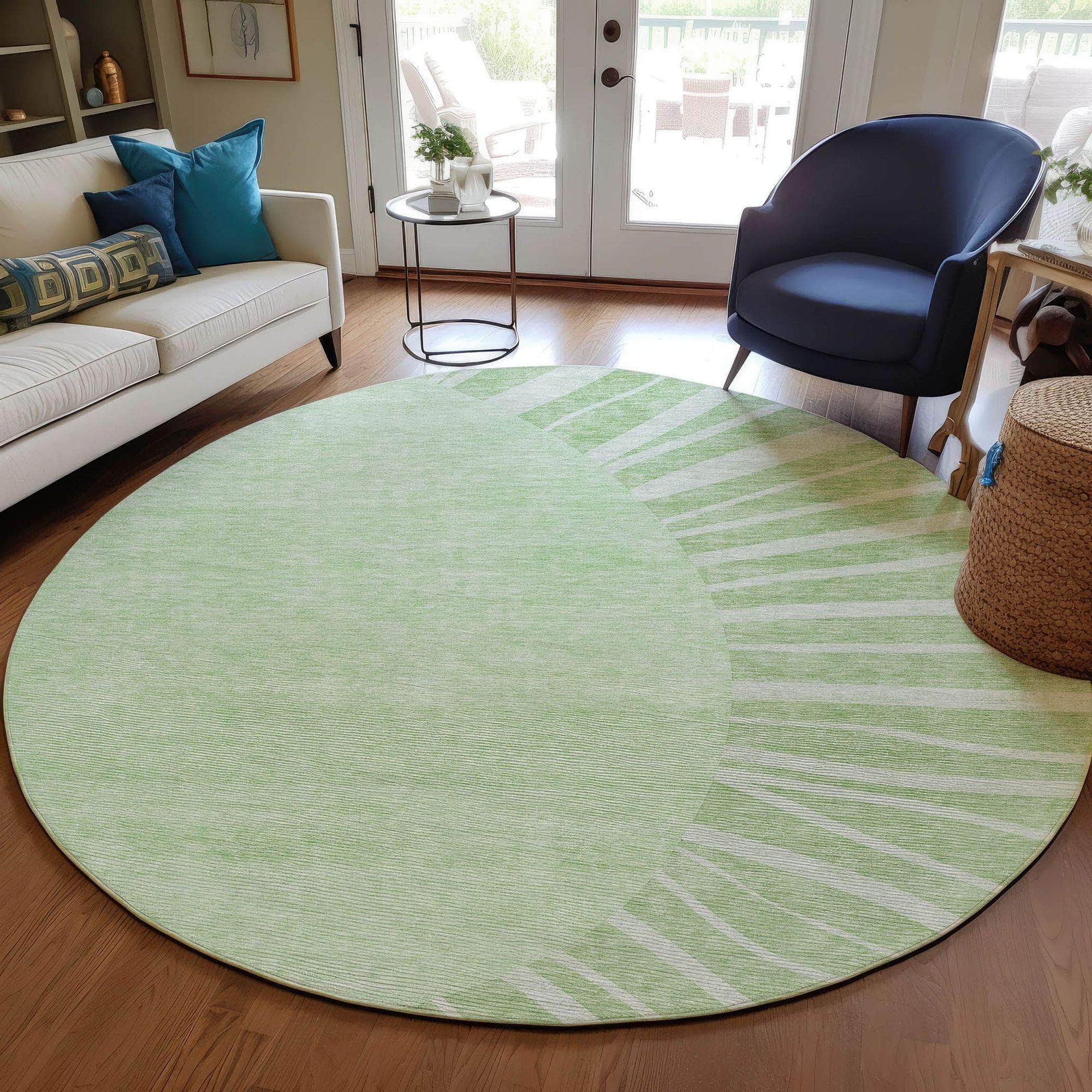 Machine Made ACN668 Aloe Green Rugs #color_aloe green