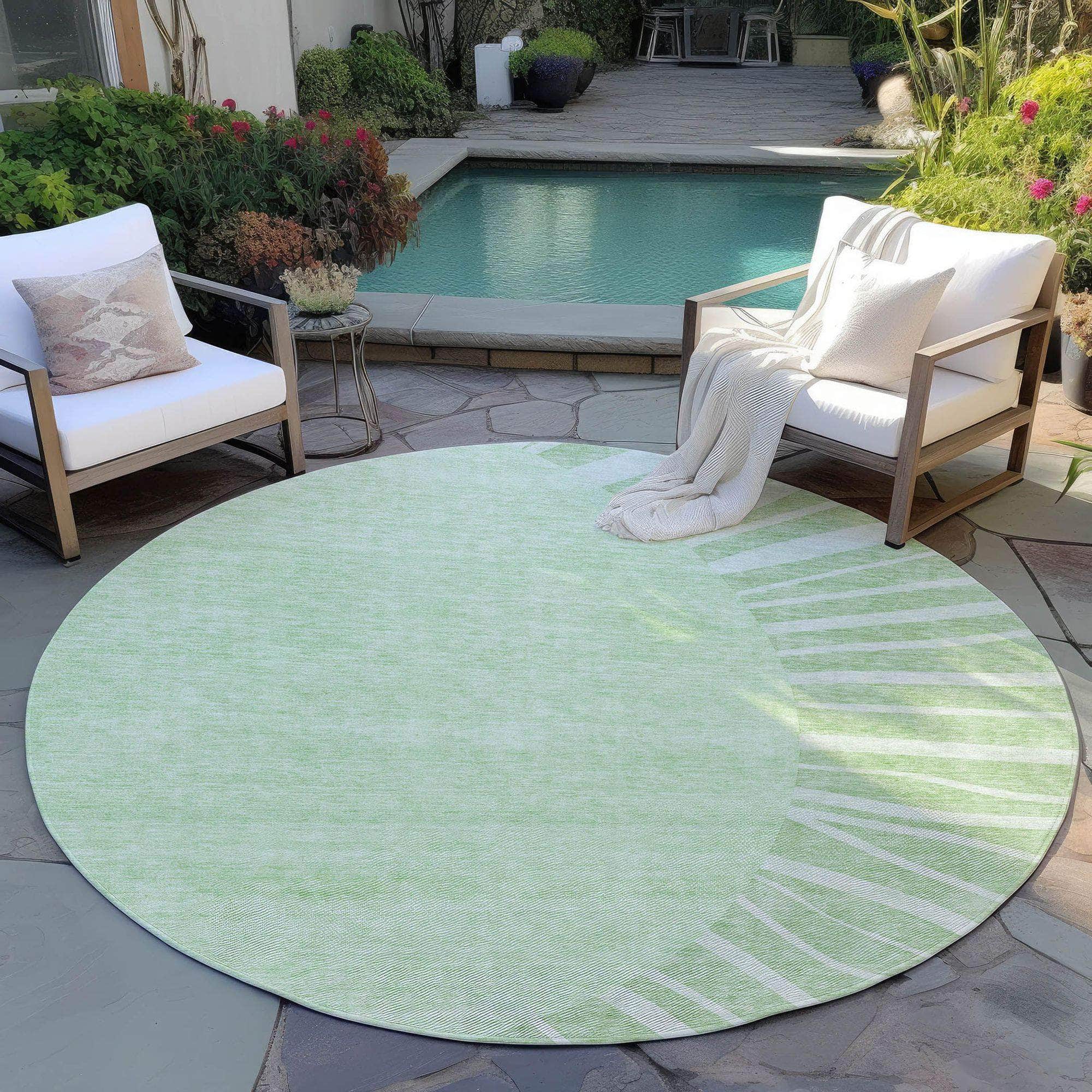 Machine Made ACN668 Aloe Green Rugs #color_aloe green