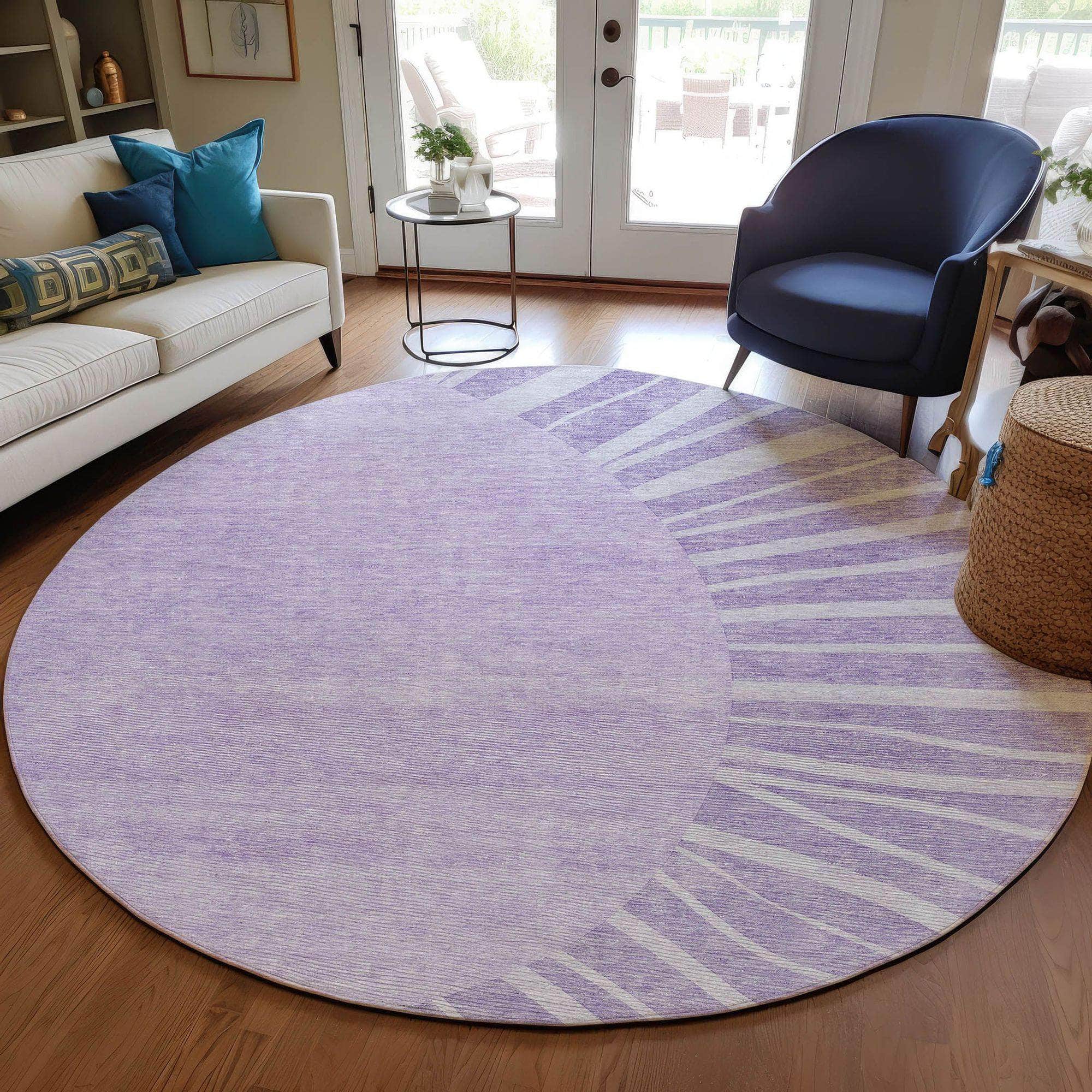 Machine Made ACN668 Lavender Purple Rugs #color_lavender purple