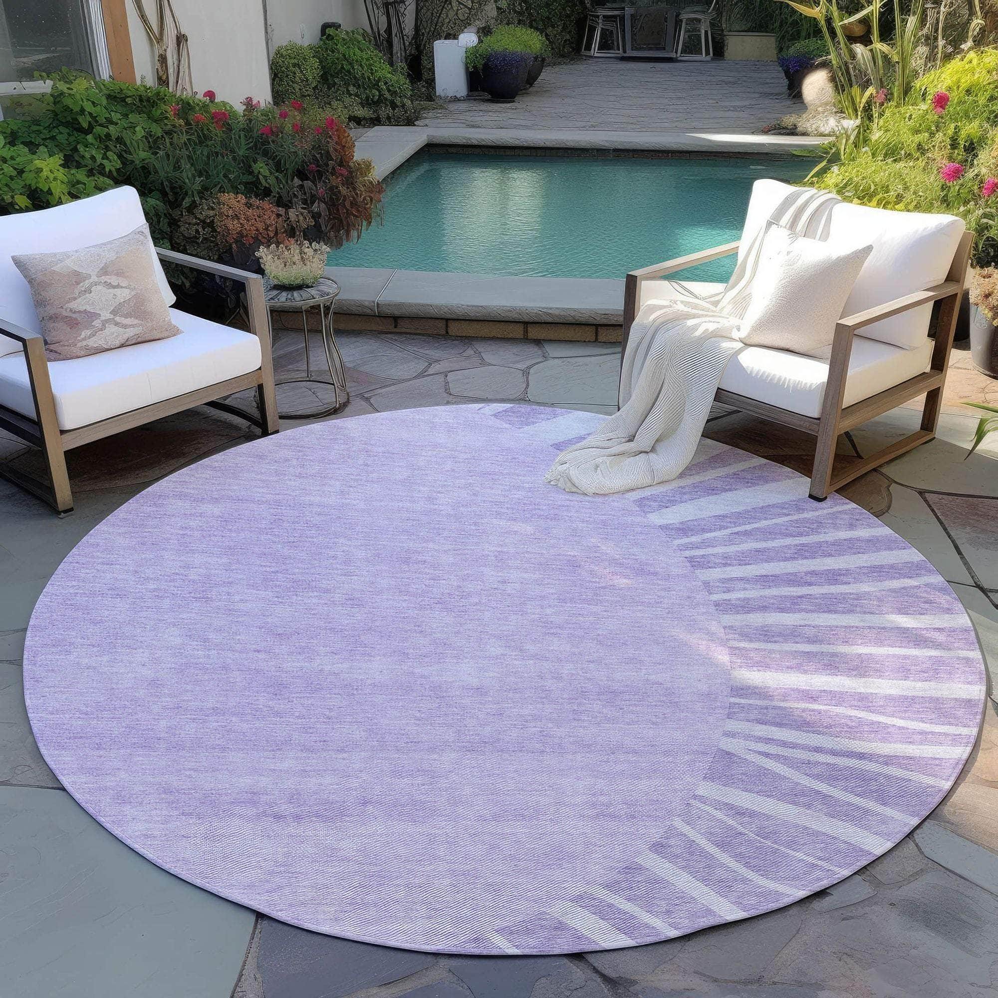 Machine Made ACN668 Lavender Purple Rugs #color_lavender purple
