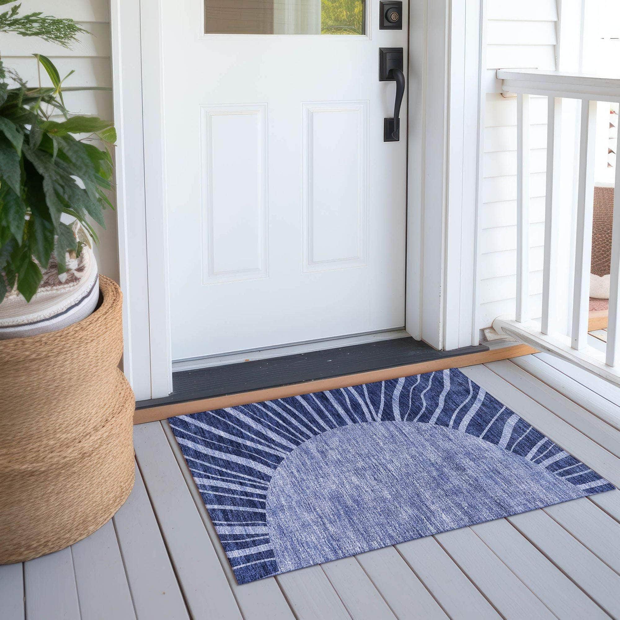 Machine Made ACN668 Navy Blue Rugs #color_navy blue