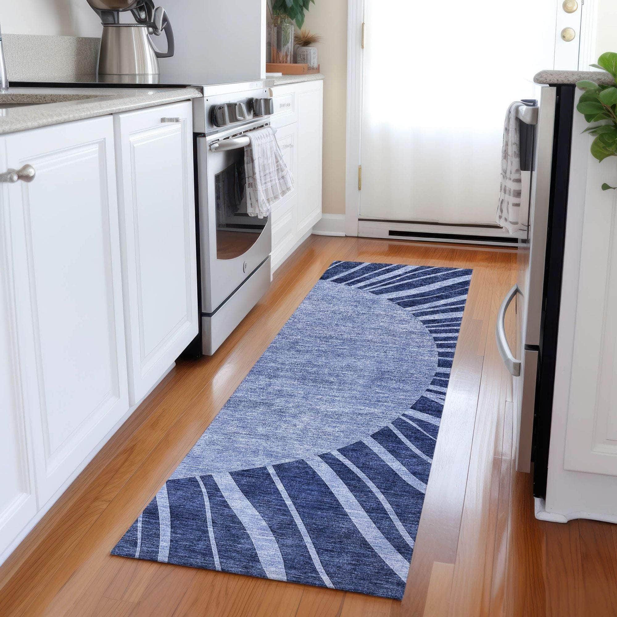 Machine Made ACN668 Navy Blue Rugs #color_navy blue