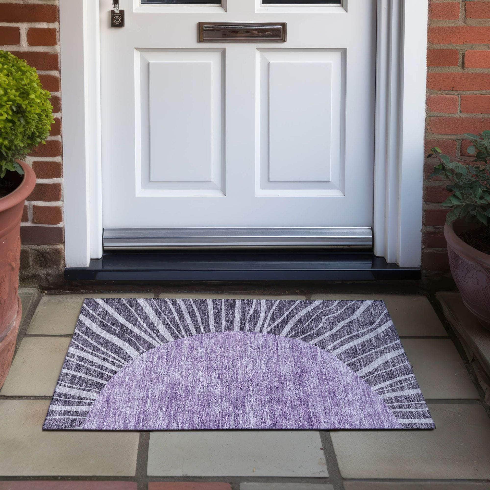 Machine Made ACN668 Purple  Rugs #color_purple 