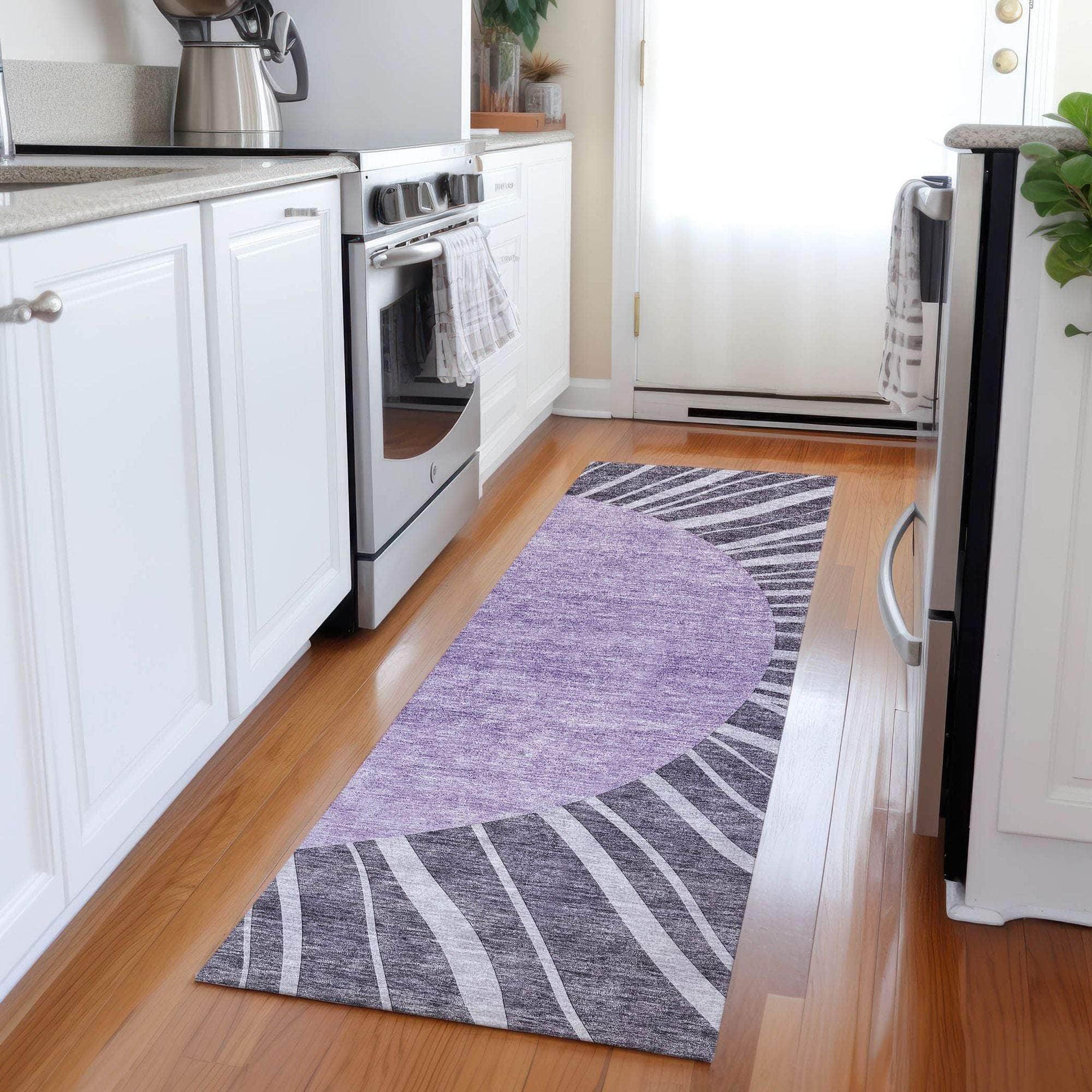 Machine Made ACN668 Purple  Rugs #color_purple 