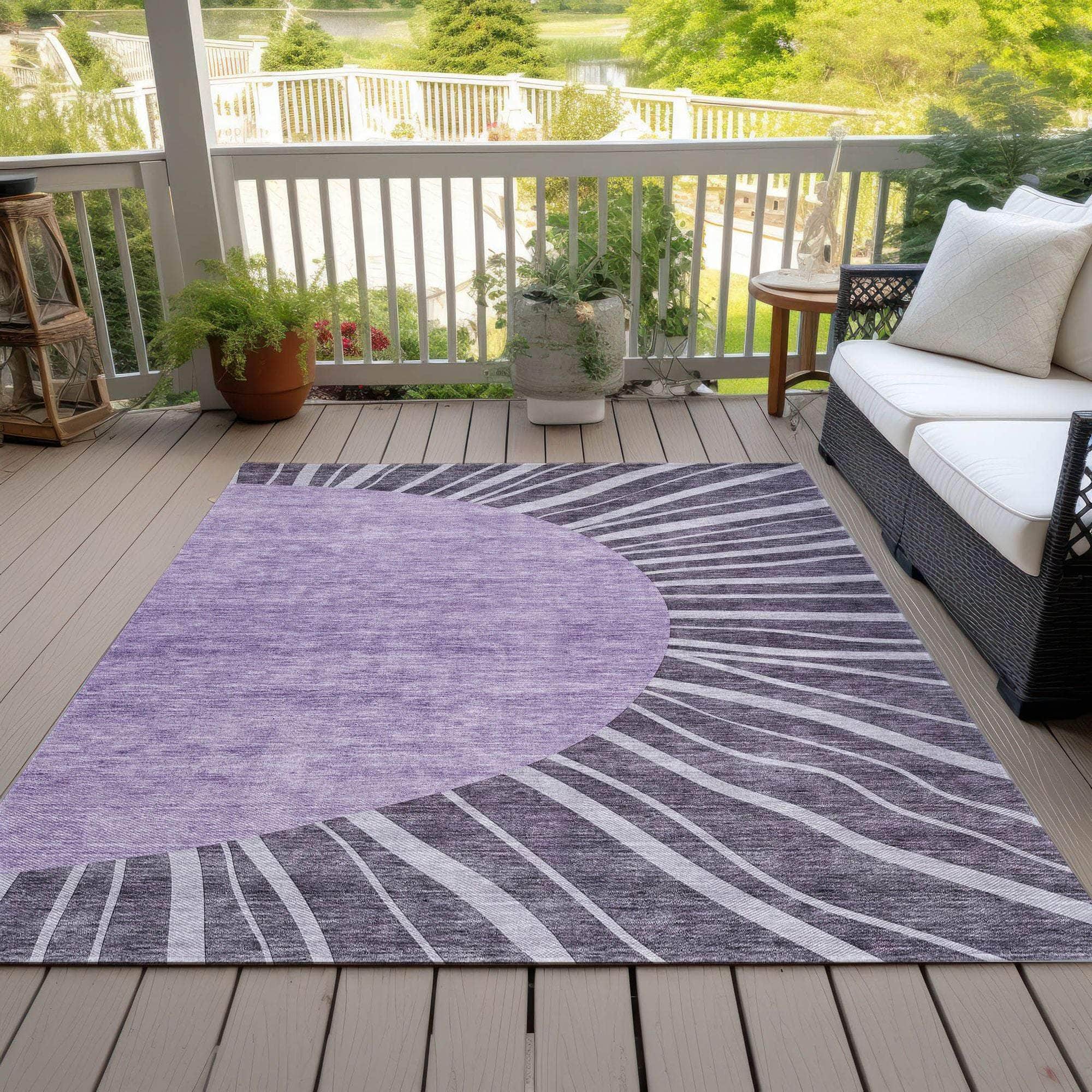 Machine Made ACN668 Purple  Rugs #color_purple 