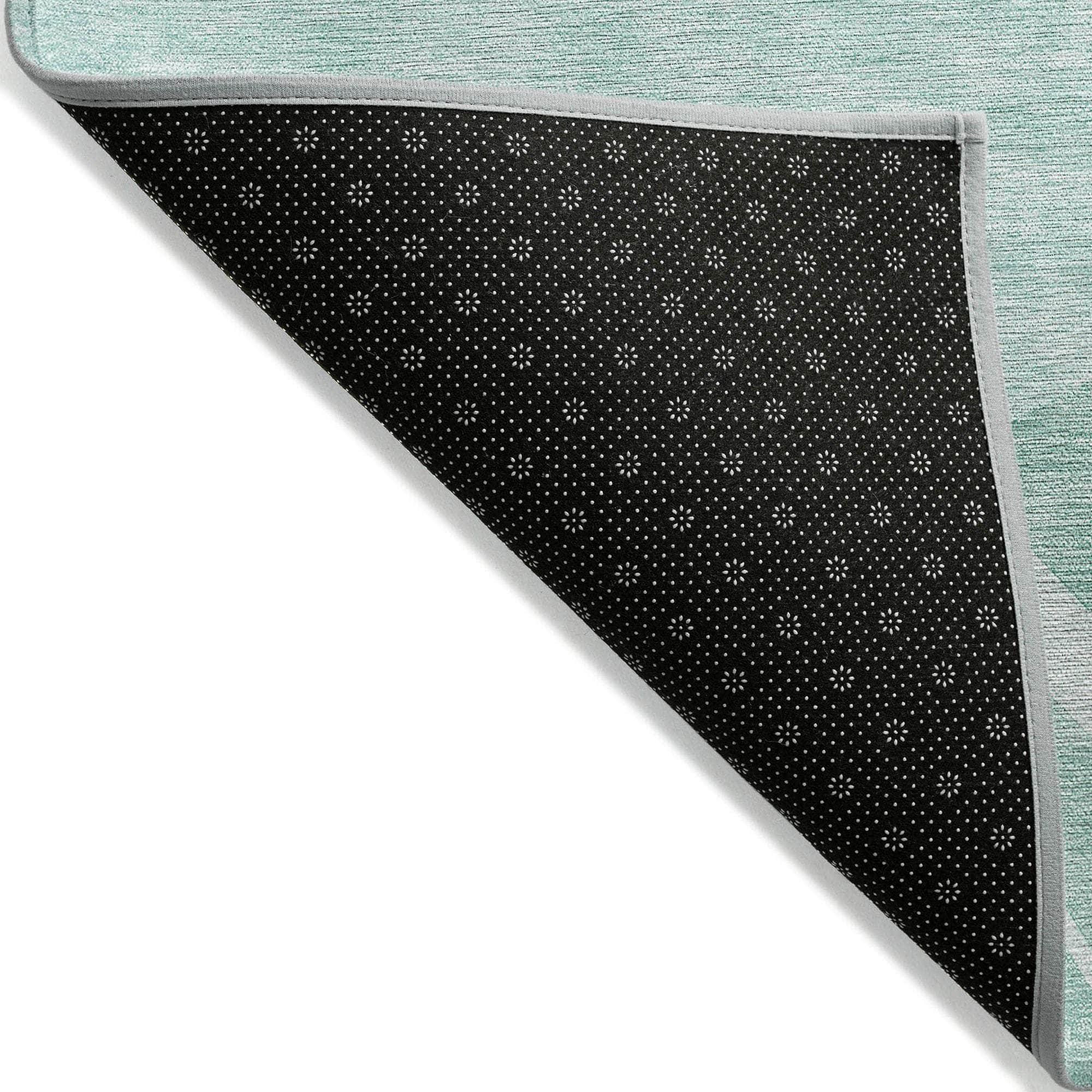 Machine Made ACN668 Teal  Rugs #color_teal 