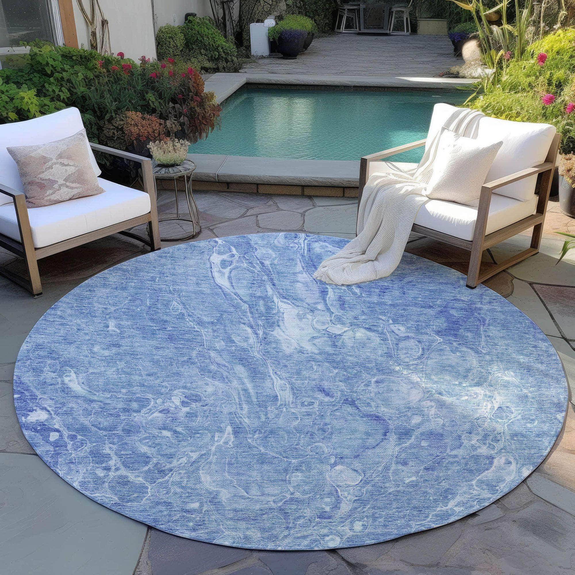 Machine Made ACN670 Sky Blue Rugs #color_sky blue