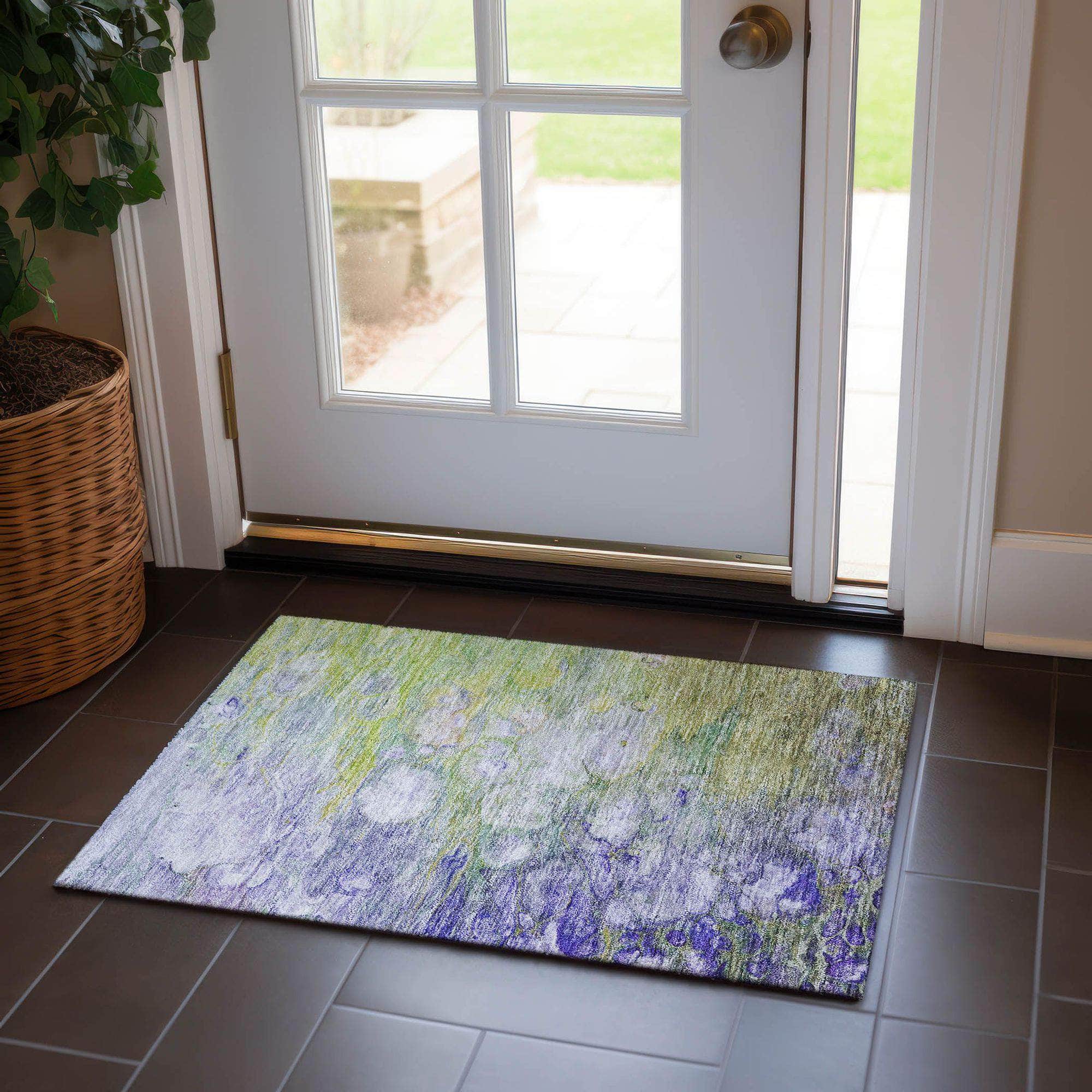 Machine Made ACN698 Aloe Green Rugs #color_aloe green