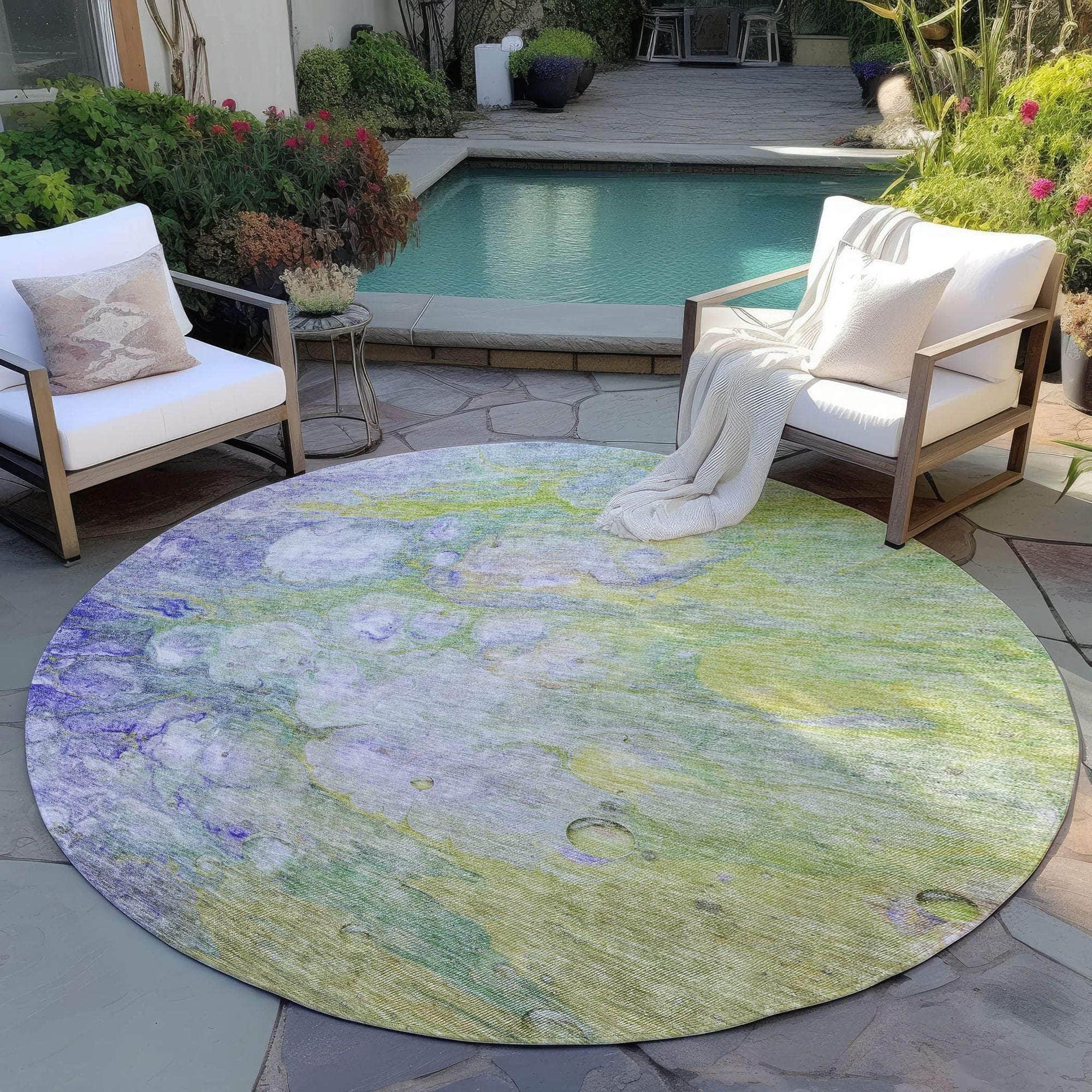 Machine Made ACN698 Aloe Green Rugs #color_aloe green