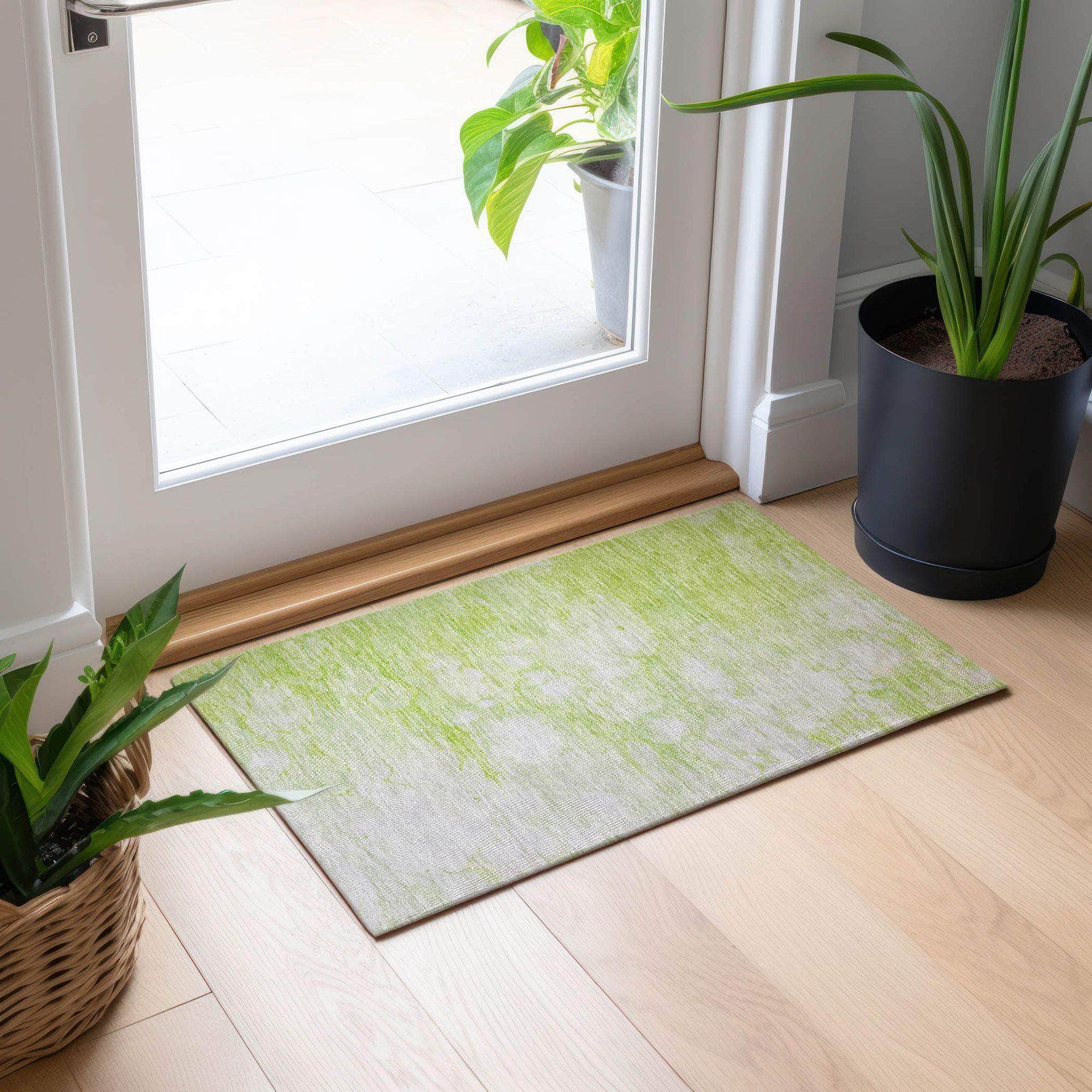 Machine Made ACN699 Aloe Green Rugs #color_aloe green