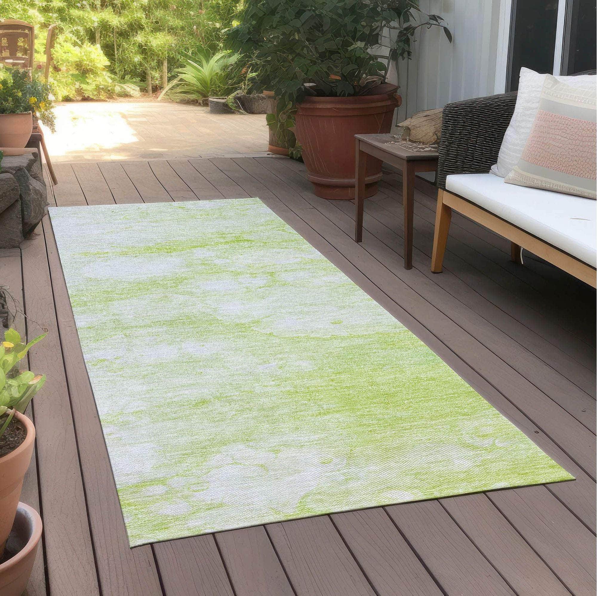 Machine Made ACN699 Aloe Green Rugs #color_aloe green